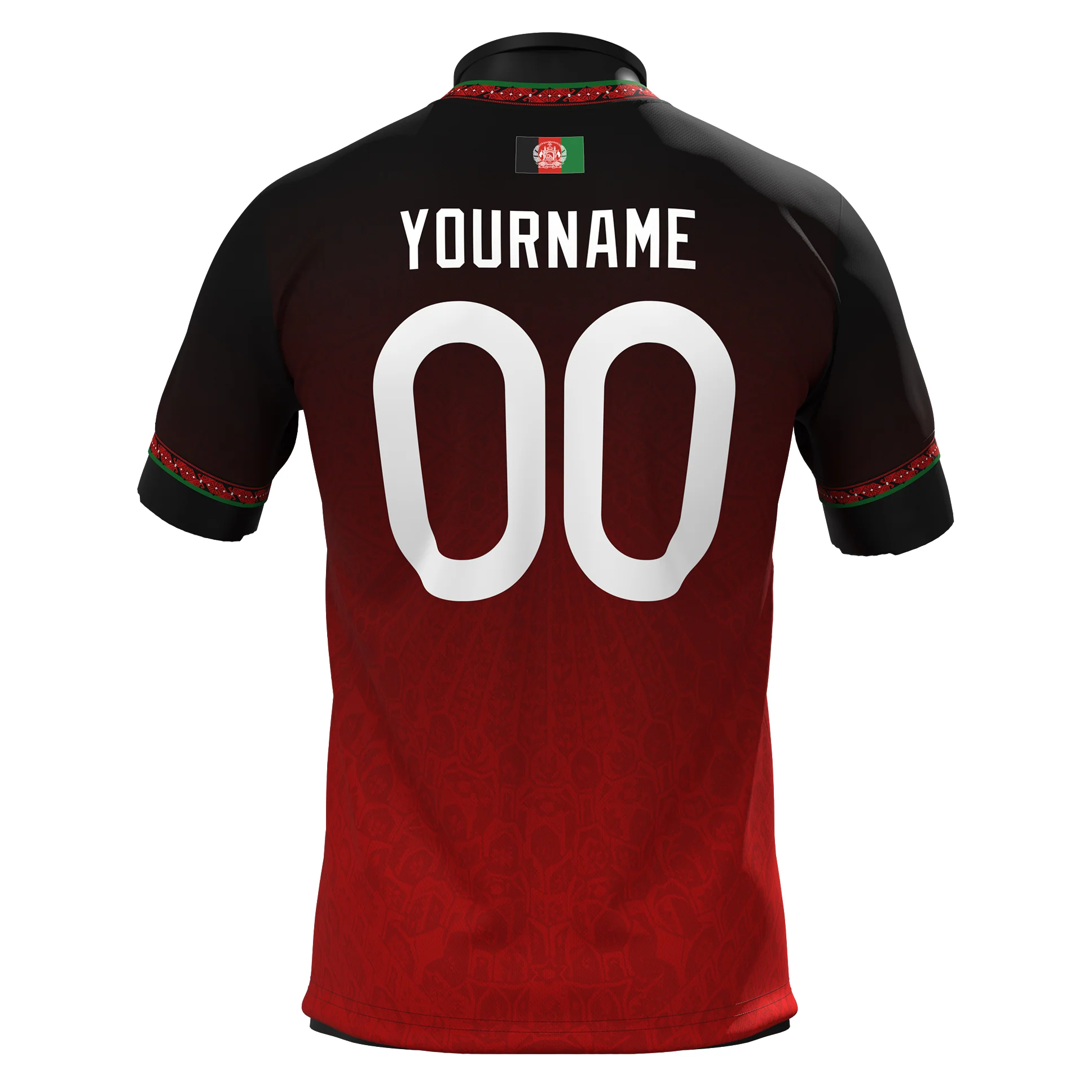 Afghanistan Heritage Custom Football Jersey - Image 2
