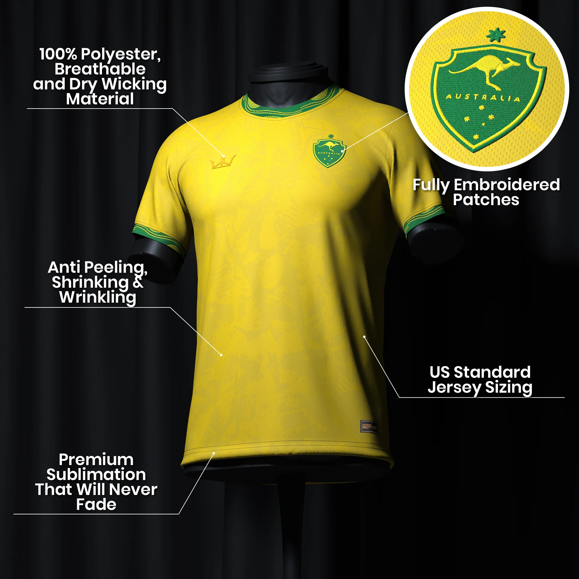 Australia Heritage Custom Football Jersey - Image 6