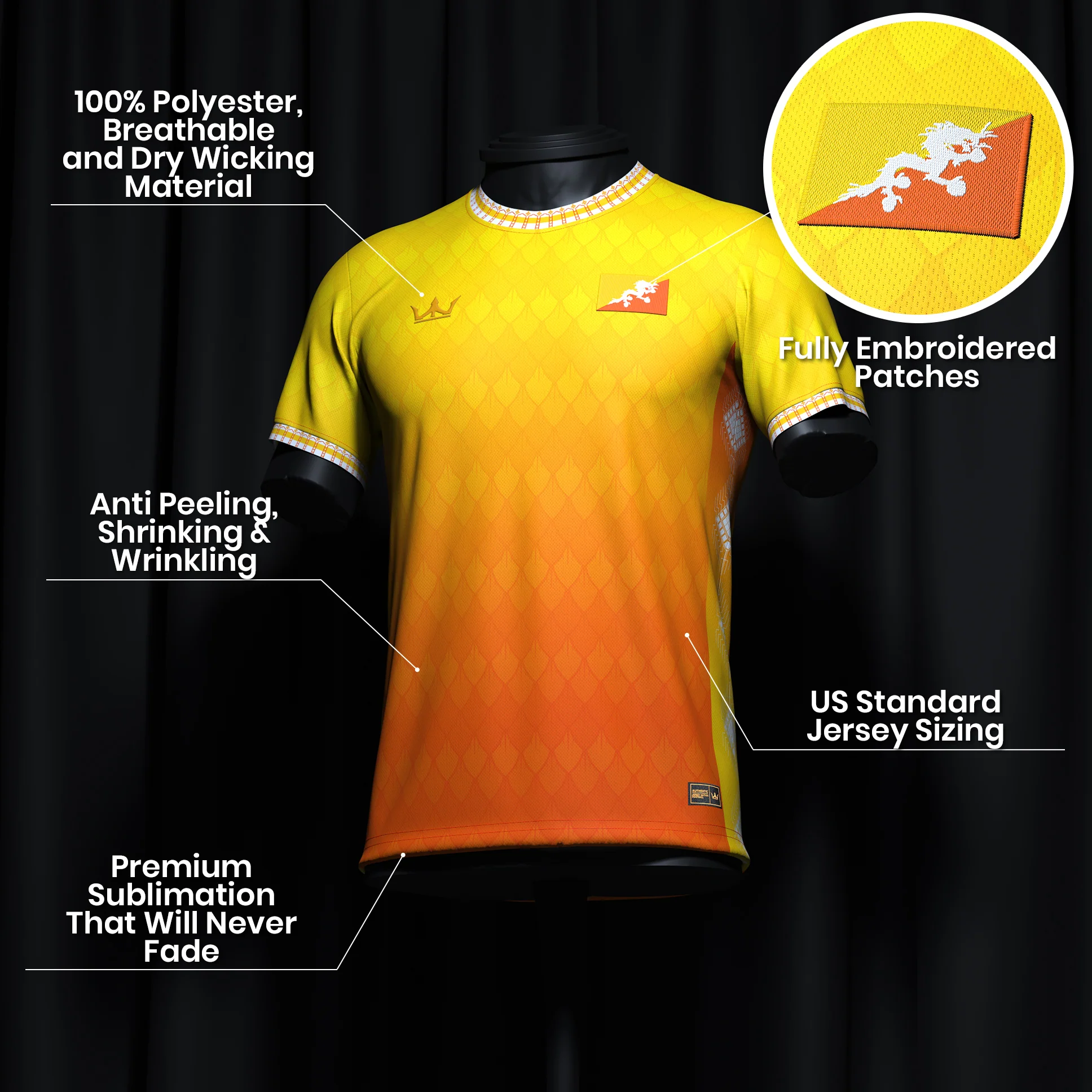 Bhutan Custom Football Jersey - Image 6
