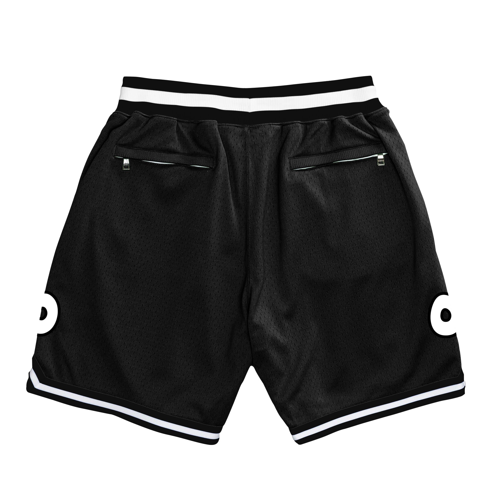 Black-White Custom Basketball Shorts - Image 2
