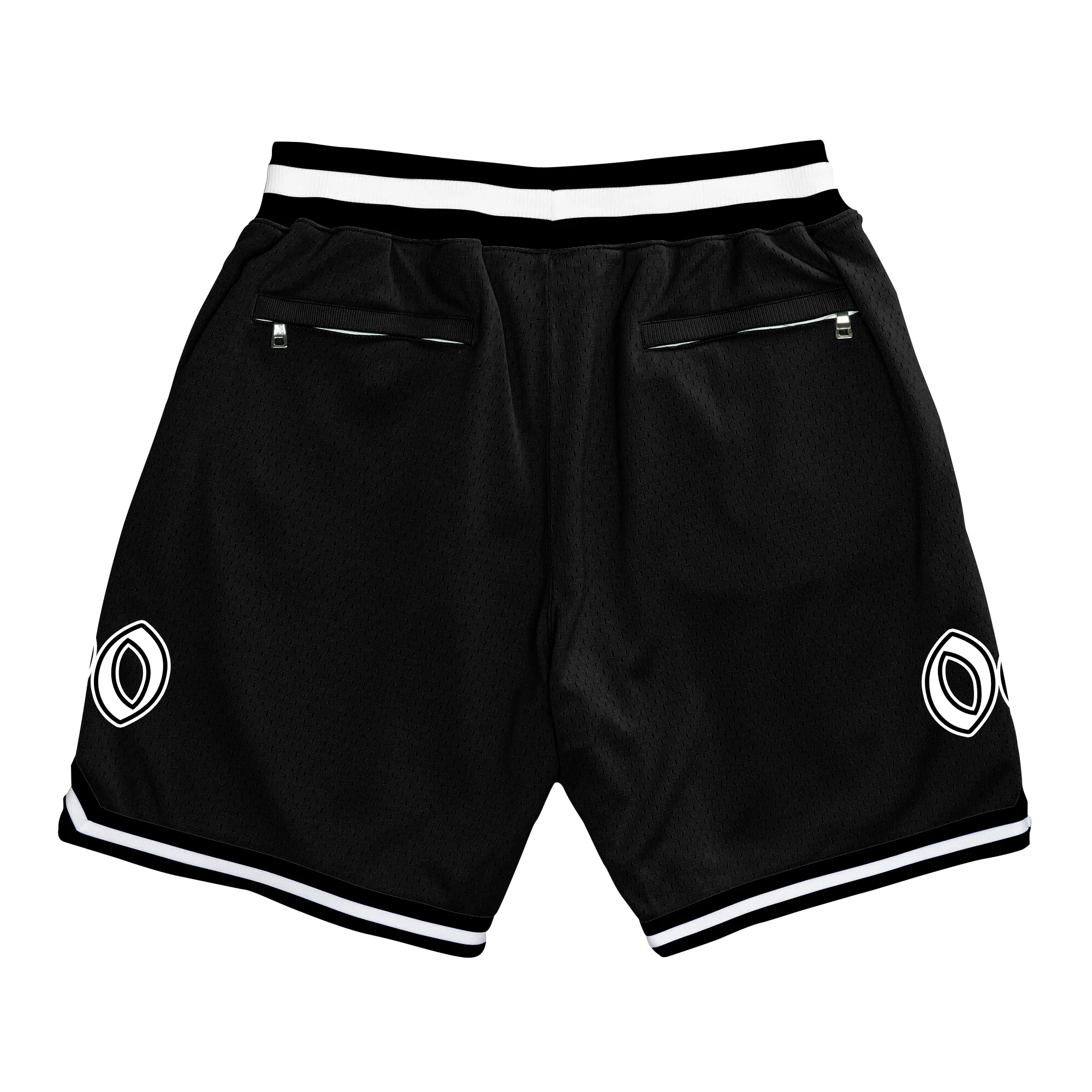 Black-White San Andreas Basketball Shorts - Image 2