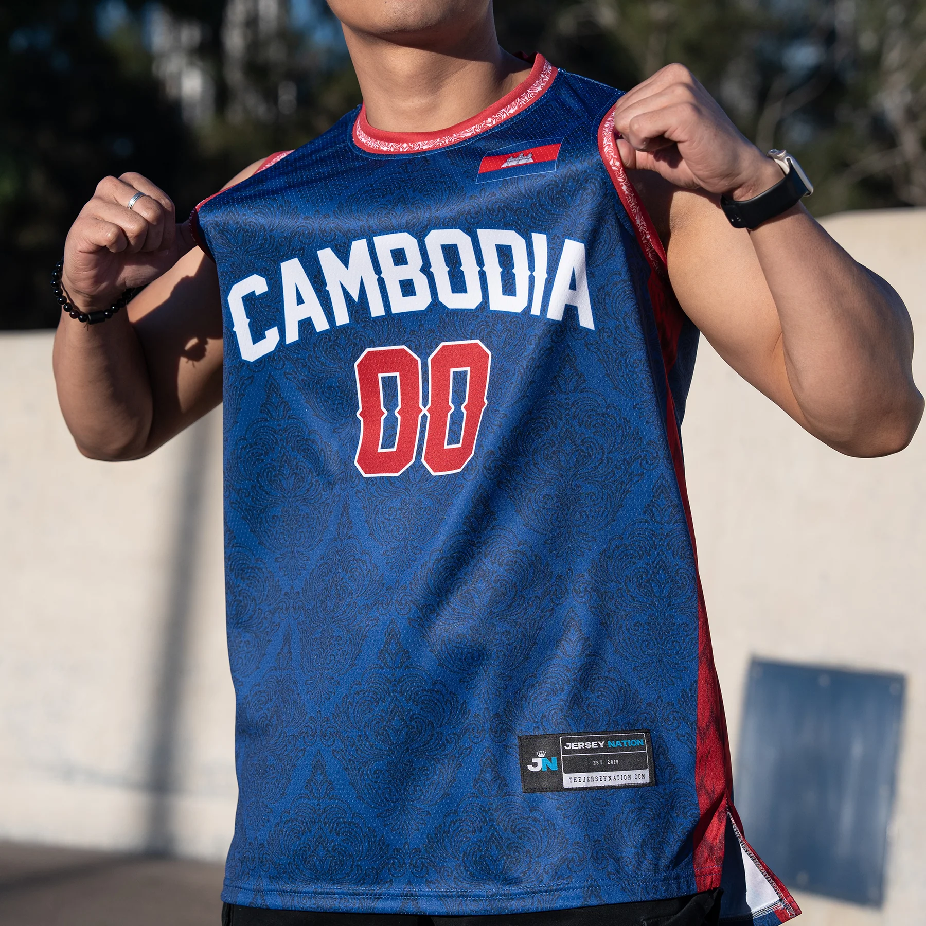 Cambodia Heritage Custom Basketball Jersey - Image 3