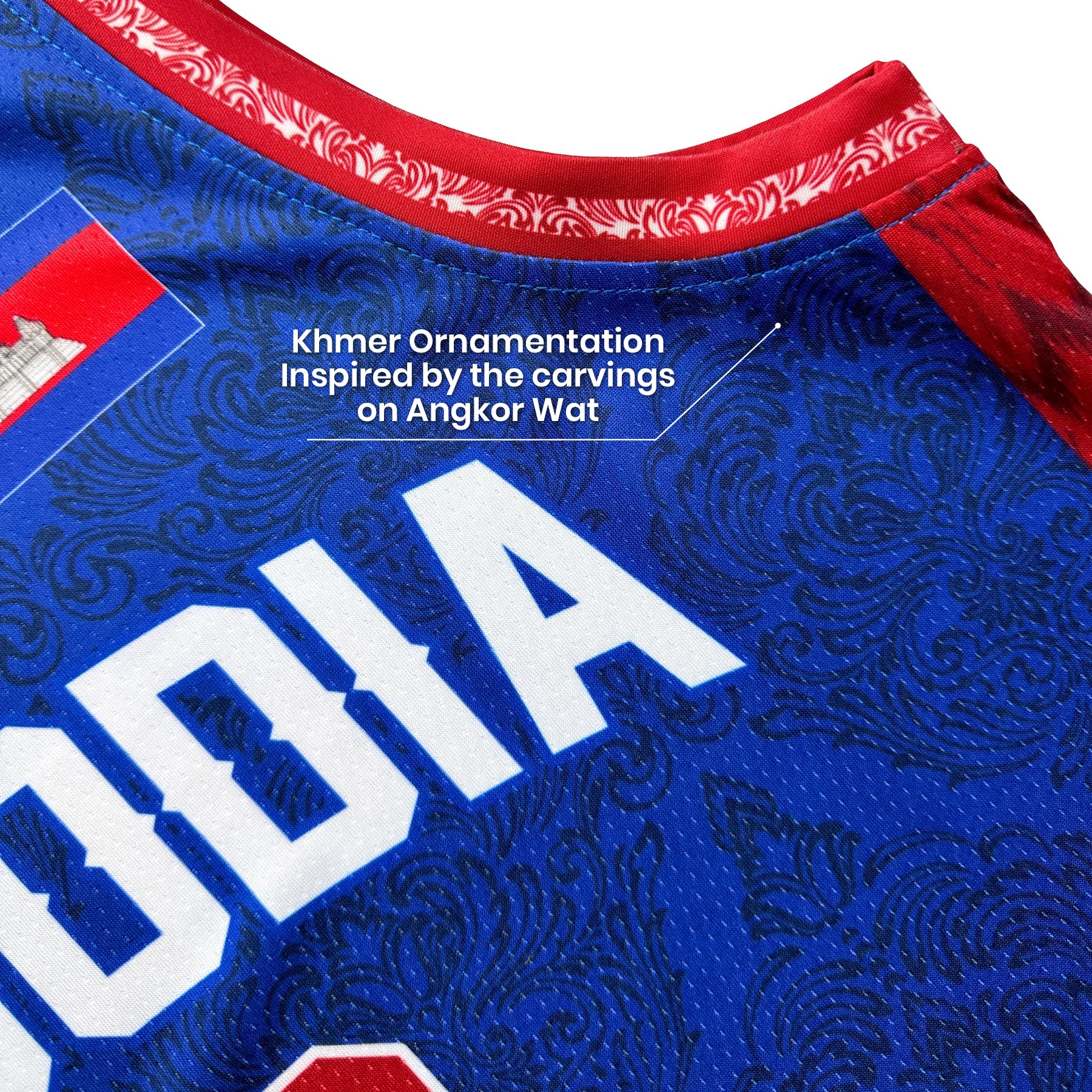 Cambodia Heritage Custom Basketball Jersey - Image 6