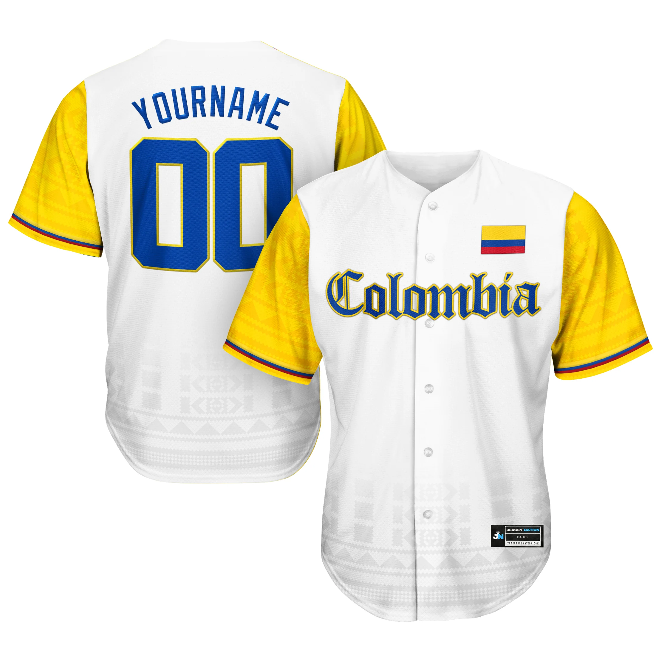 Colombia Heritage Custom Baseball Jersey - Image 12