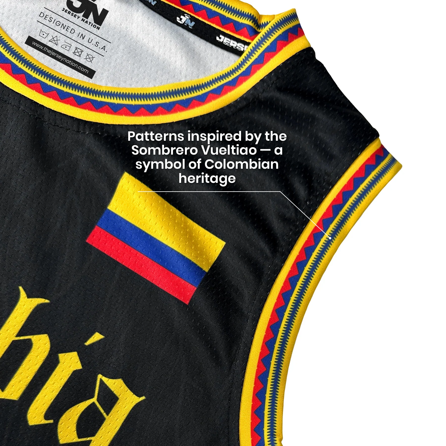 Colombia Heritage Custom Basketball Jersey - Image 15