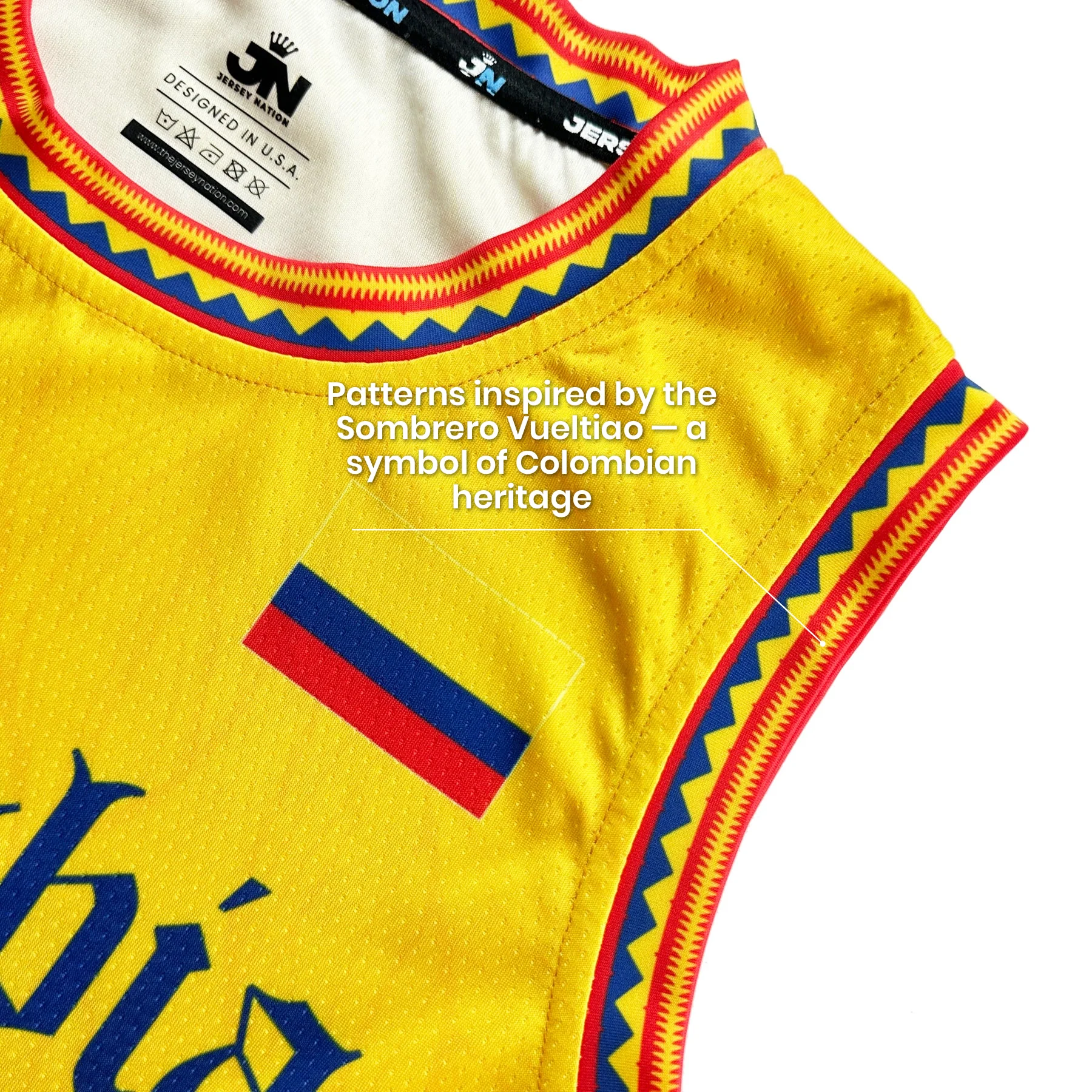Colombia Heritage Custom Basketball Jersey - Image 6
