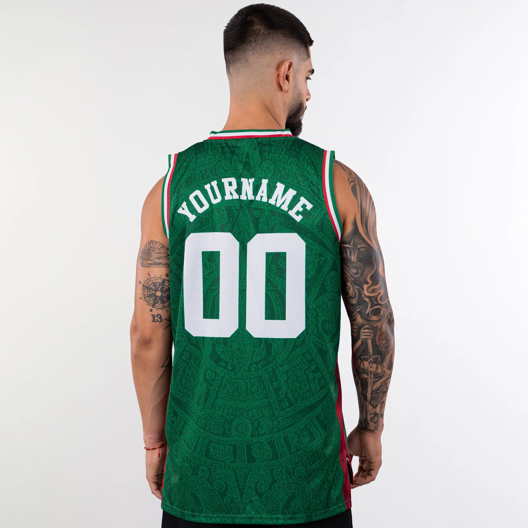 Mexico Heritage Custom Basketball Jersey - Image 4