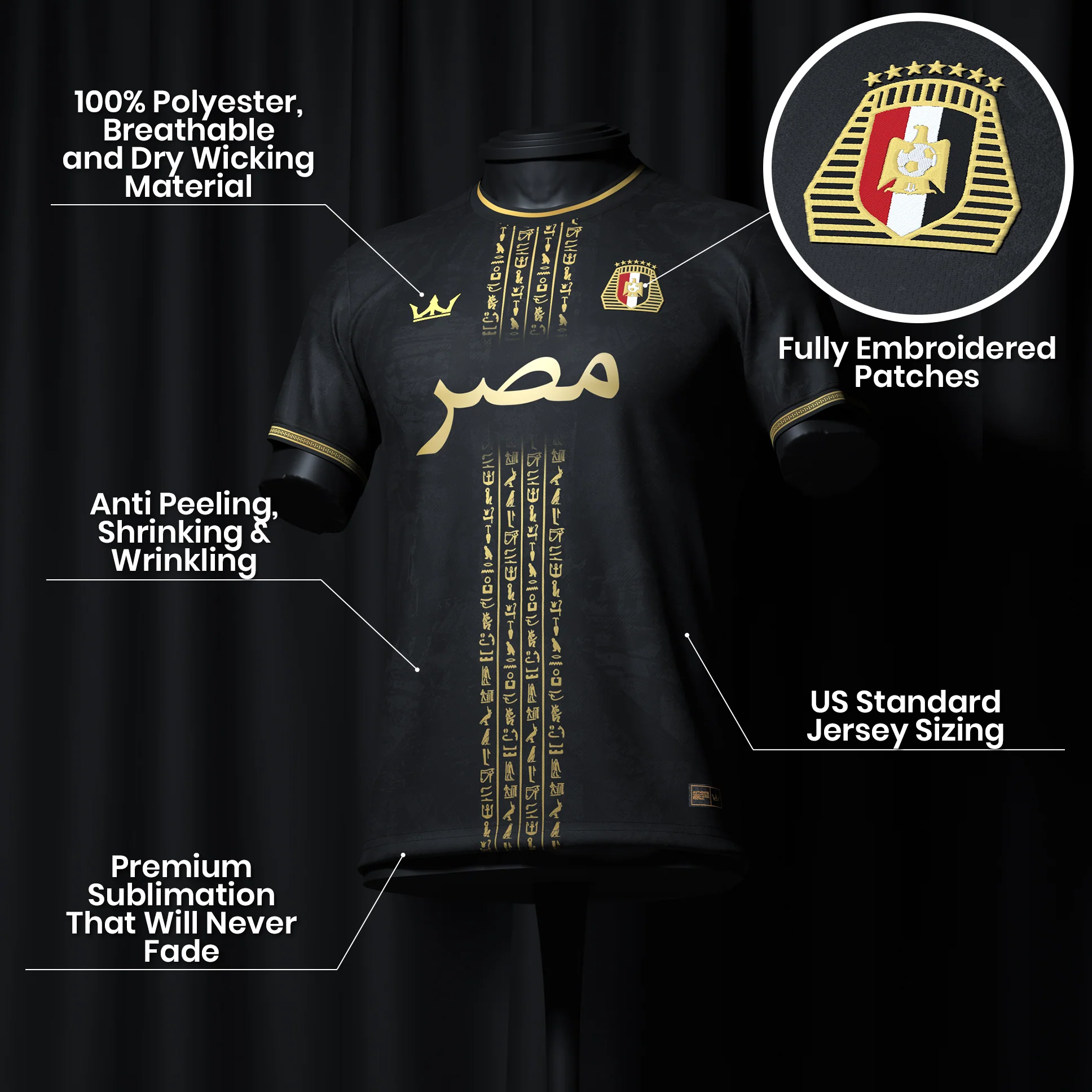 Egypt Heritage Custom Football Jersey - Image 10