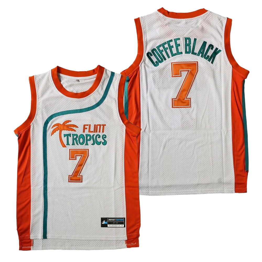 Flint Tropics 'Coffee Black' Basketball Jersey - Image 4