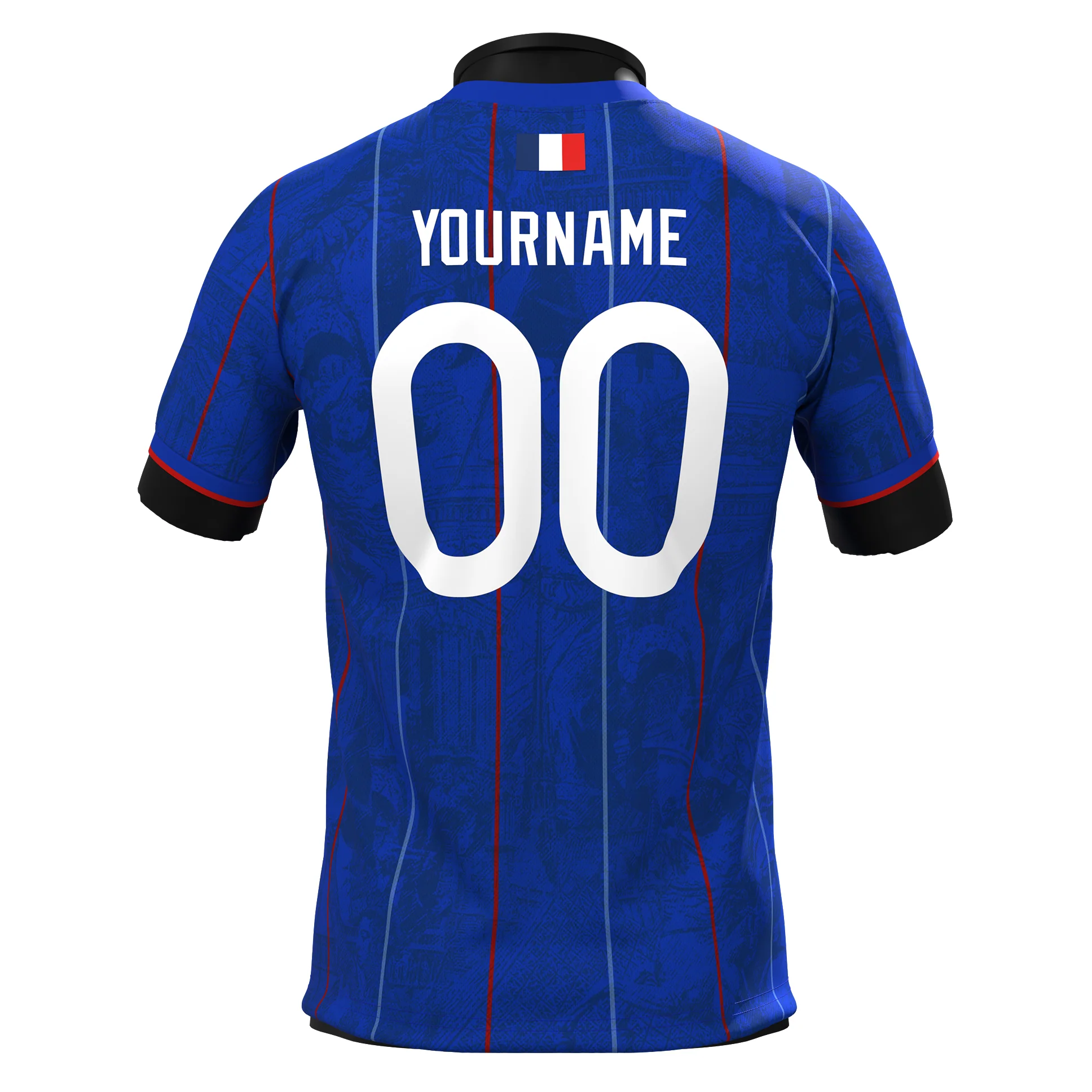 France Heritage Custom Football Jersey - Image 9