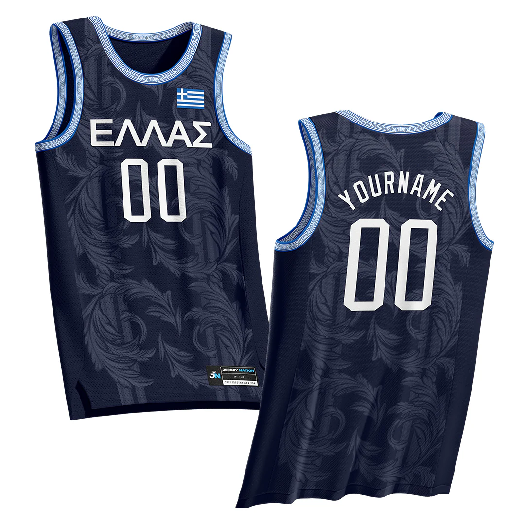 Greece Heritage Custom Basketball Jersey