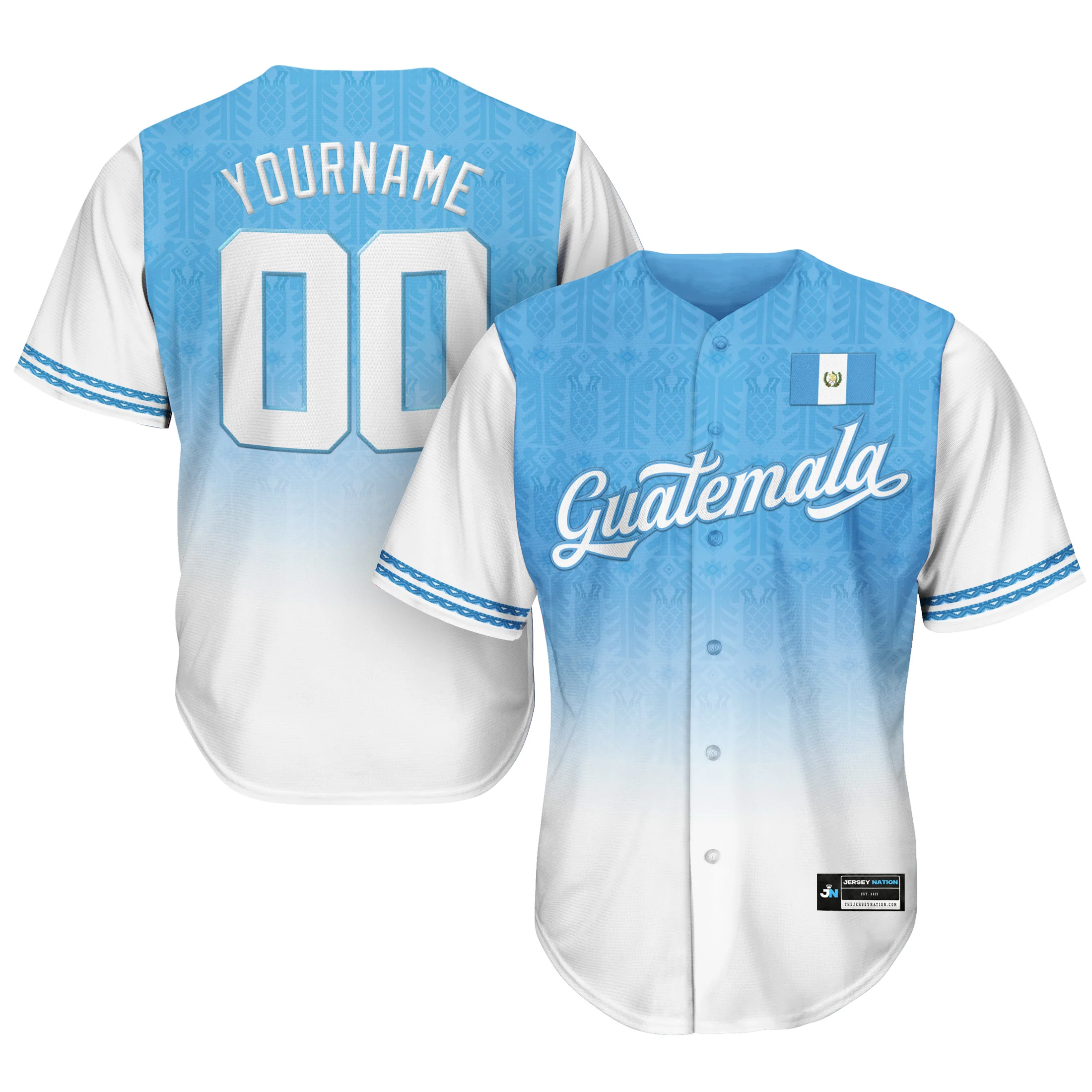 Guatemala Heritage Custom Baseball Jersey