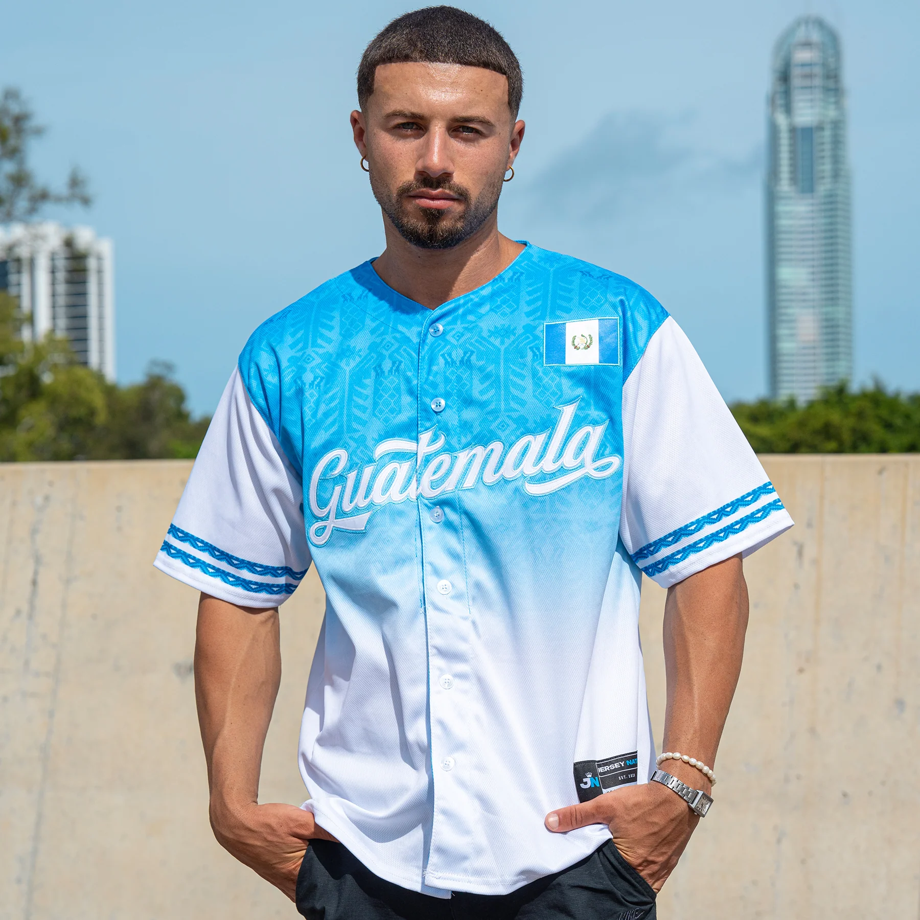 Guatemala Heritage Custom Baseball Jersey - Image 2