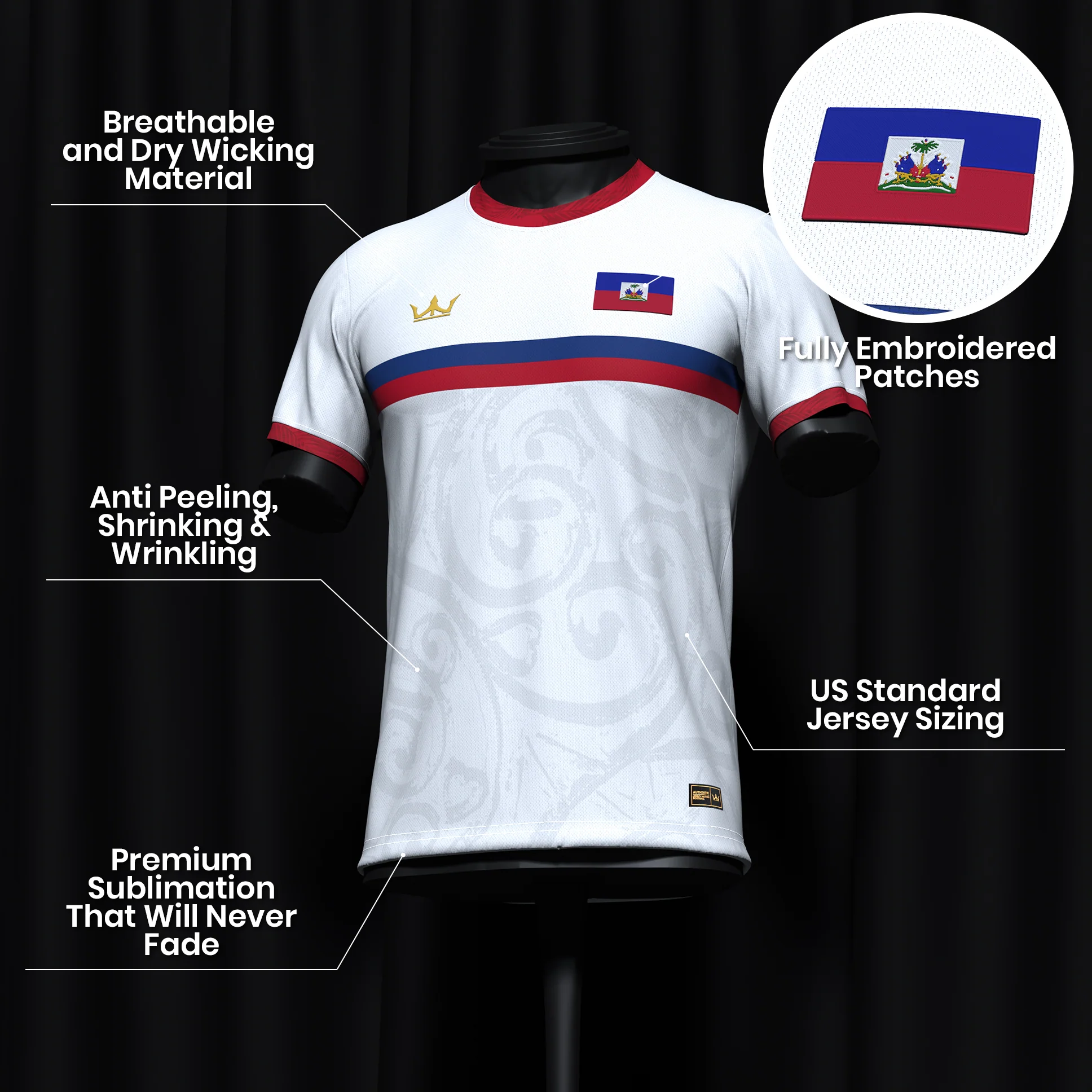 Haiti Custom Heritage Football Jersey - Image 20