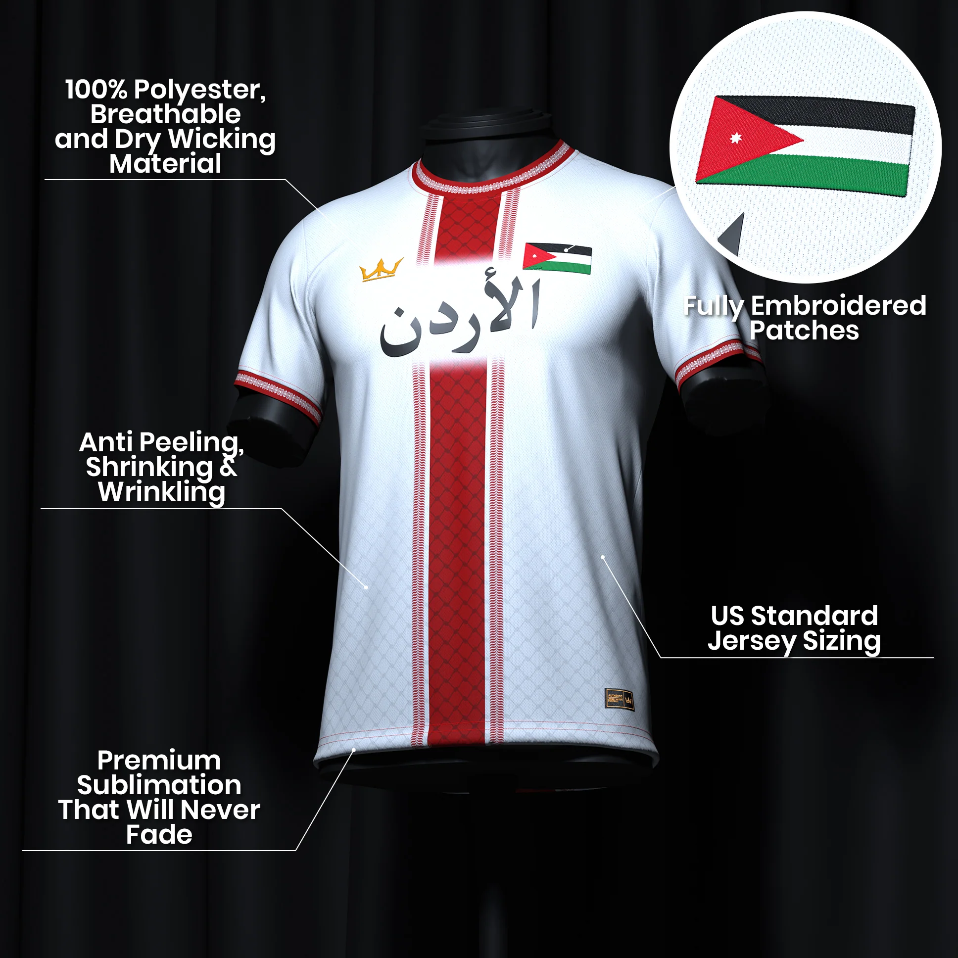 Jordan Heritage Custom Football Jersey - Image 16