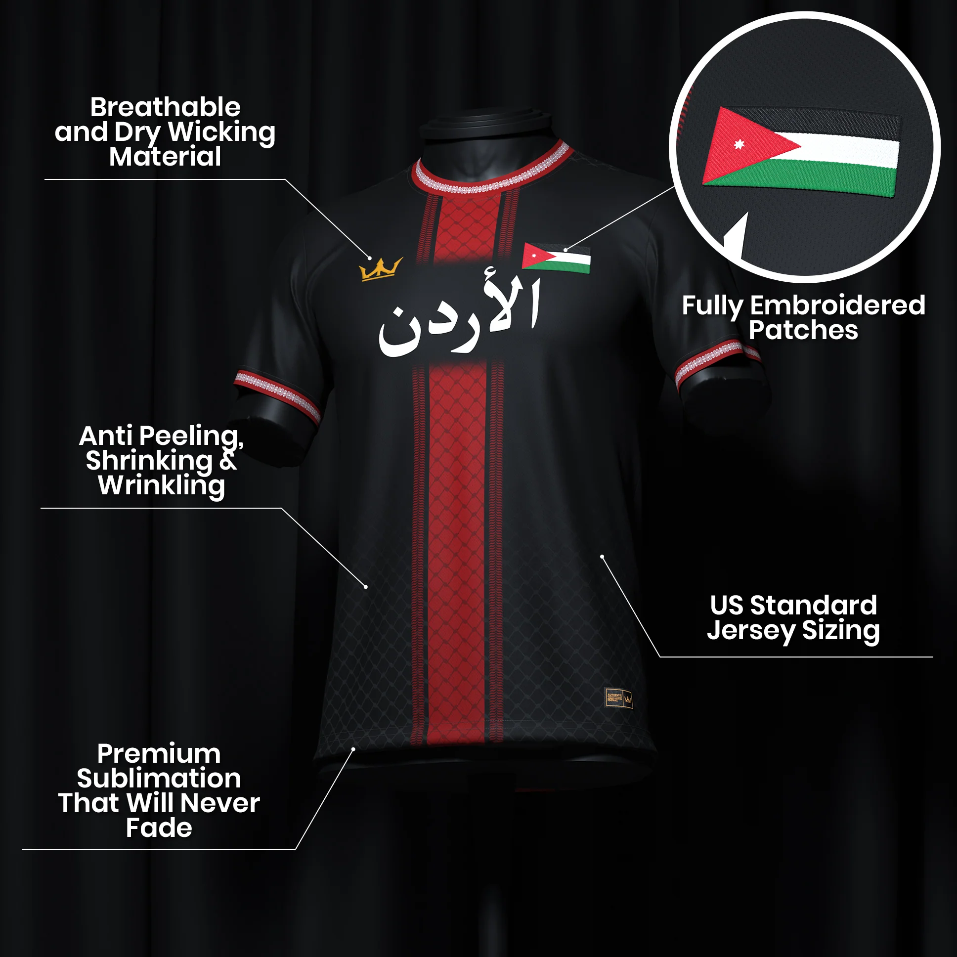Jordan Heritage Custom Football Jersey - Image 8