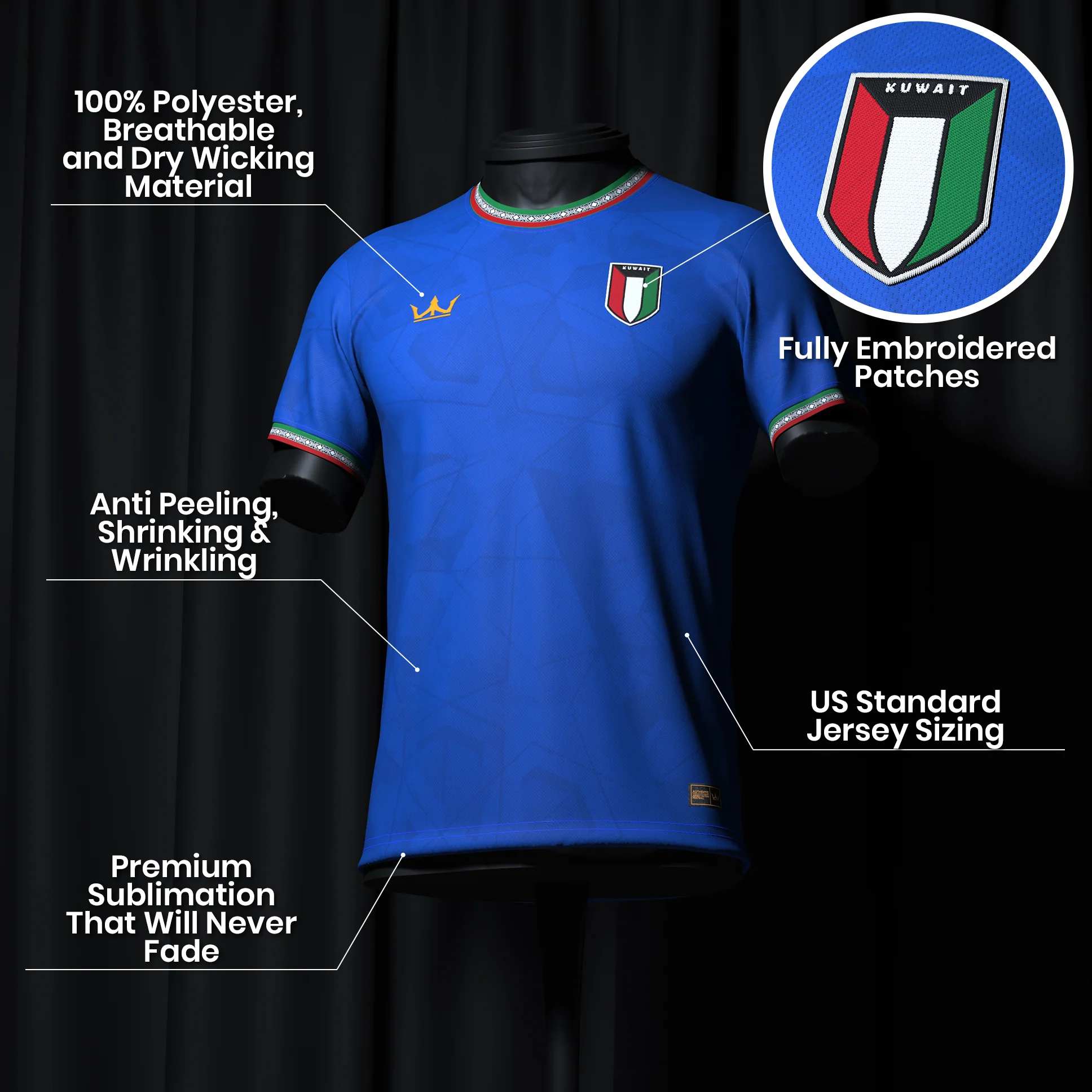 Kuwait Heritage Custom Football Jersey - Image 6
