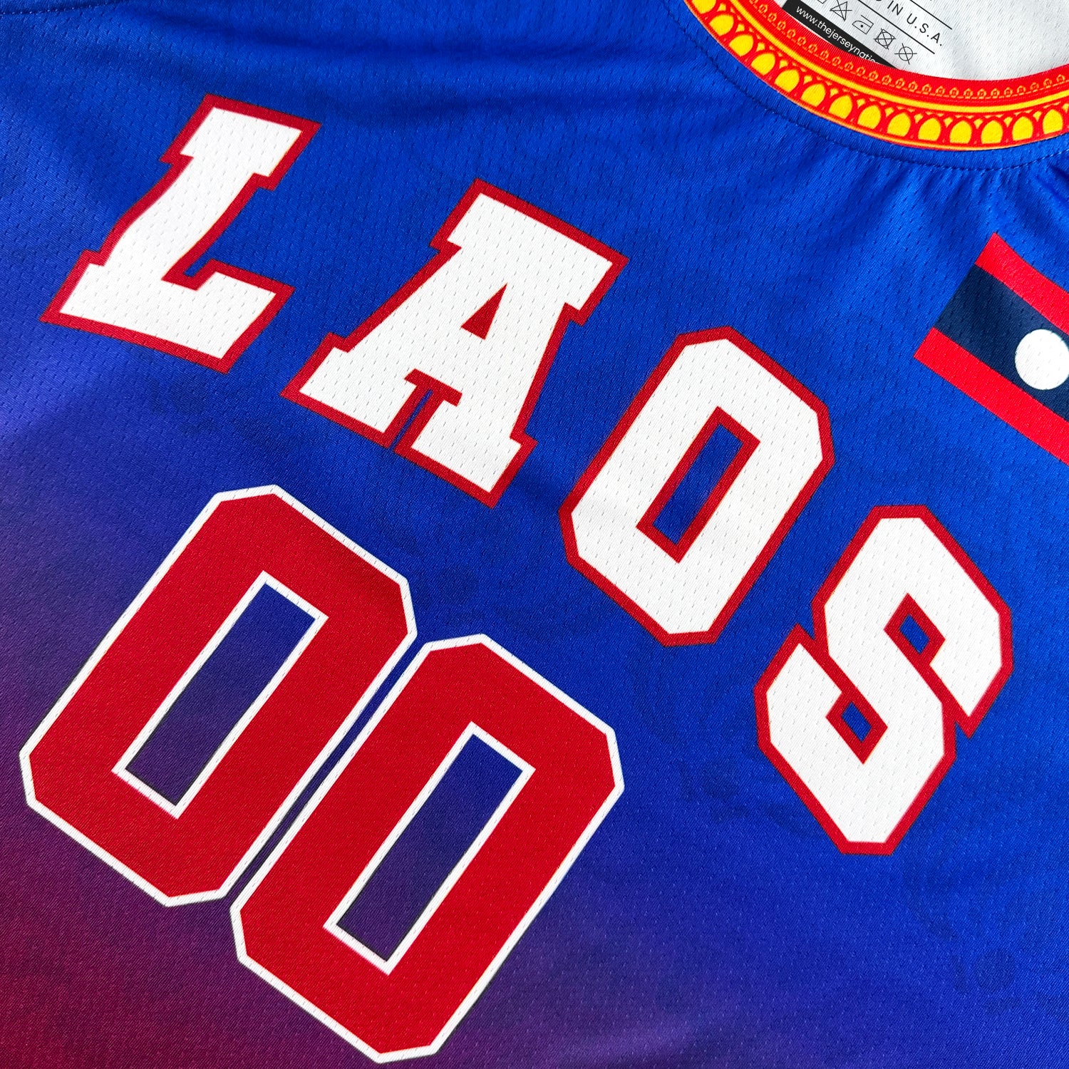 Laos Heritage Custom Basketball Jersey - Image 4