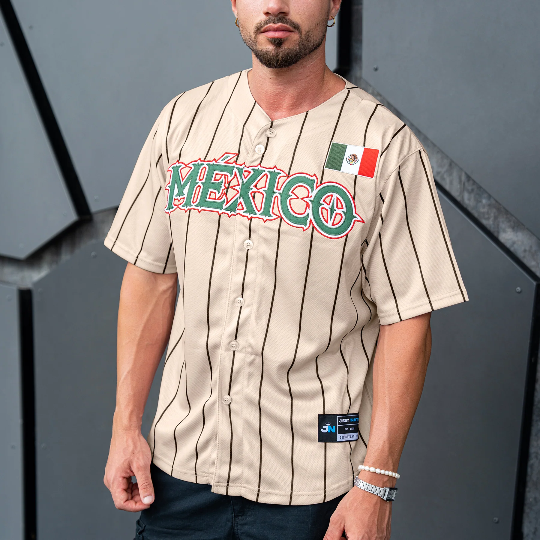 Mexico Heritage Custom Baseball Jersey - Image 35