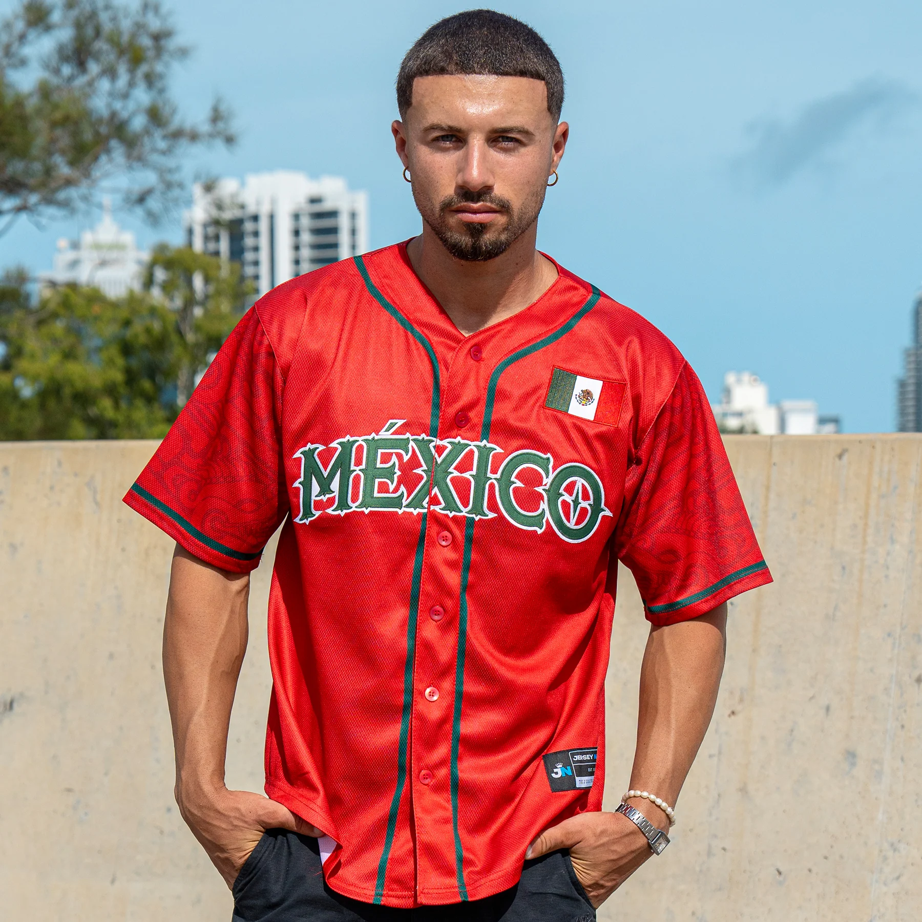Mexico Heritage Custom Baseball Jersey - Image 40