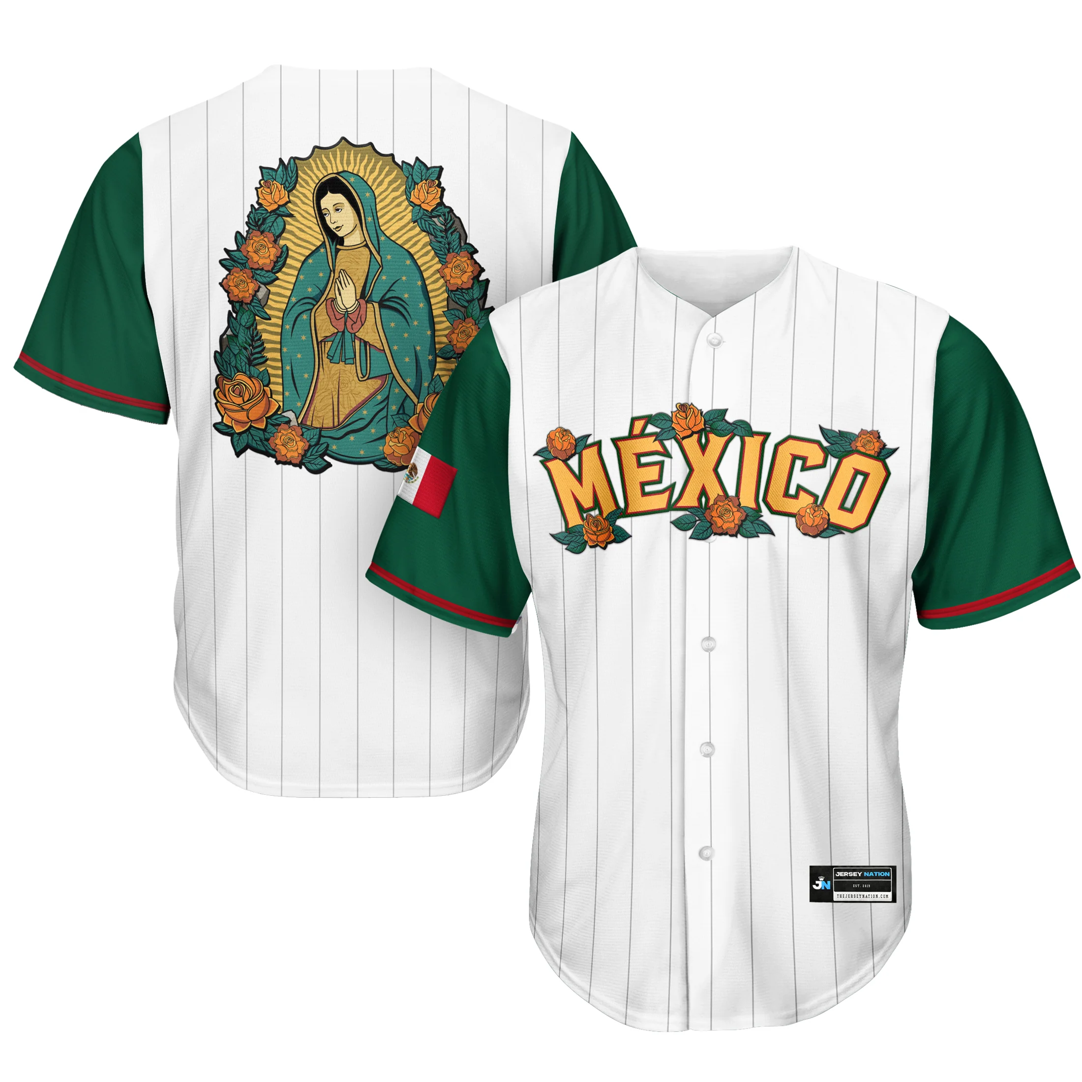 Mexico Guadalupe Baseball Jersey - Image 25