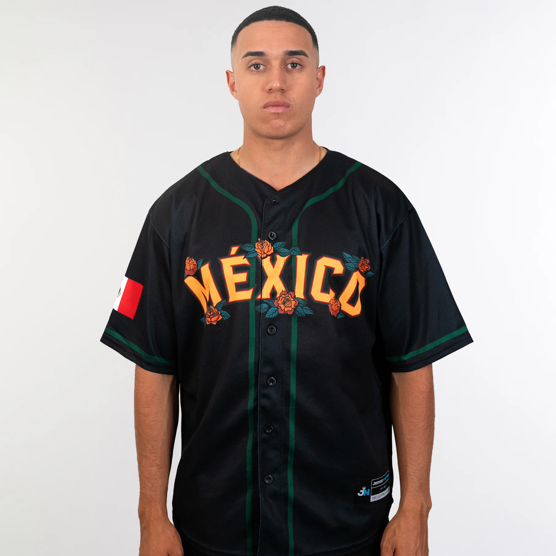 Mexico Guadalupe Baseball Jersey - Image 3