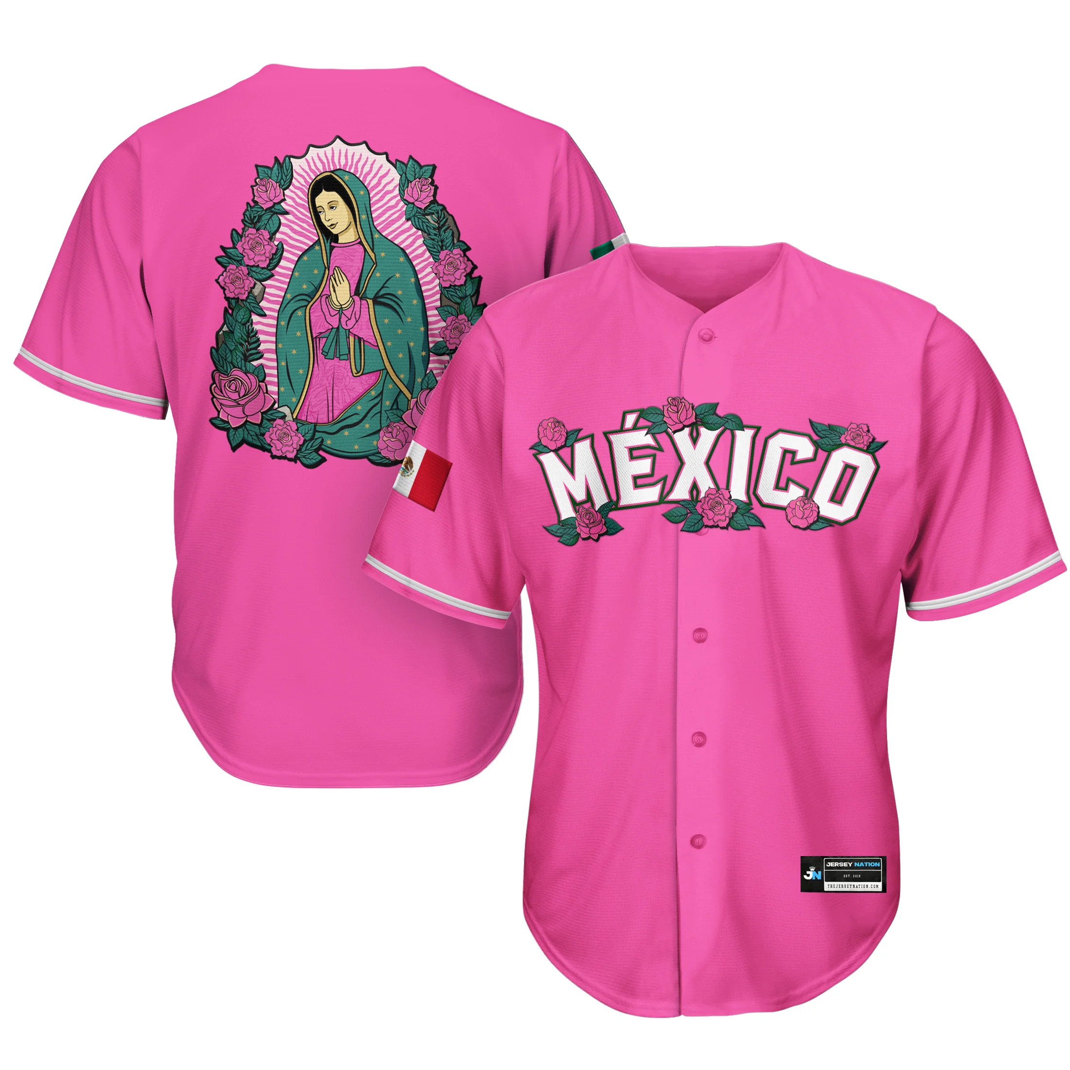 Mexico Guadalupe Baseball Jersey - Image 32