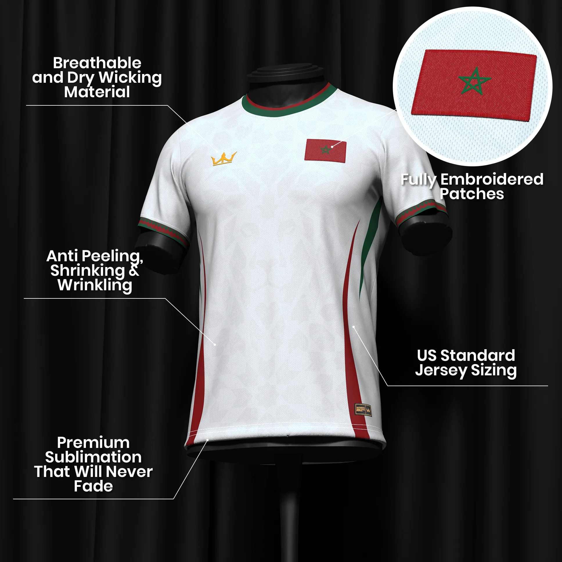 Morocco Heritage Custom Football Jersey - Image 11