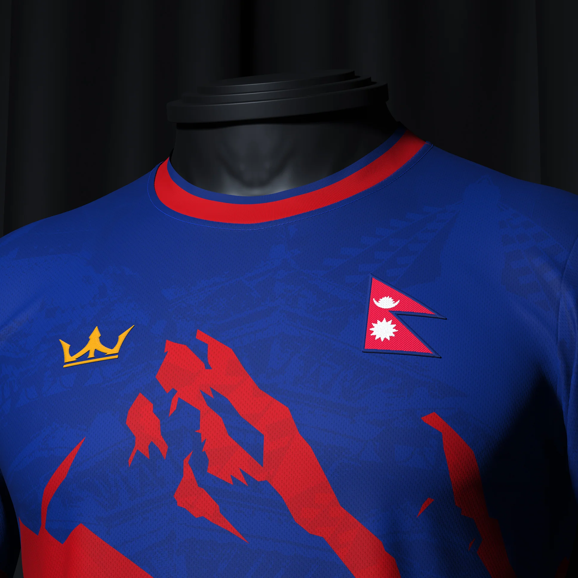 Nepal Heritage Custom Football Jersey - Image 5