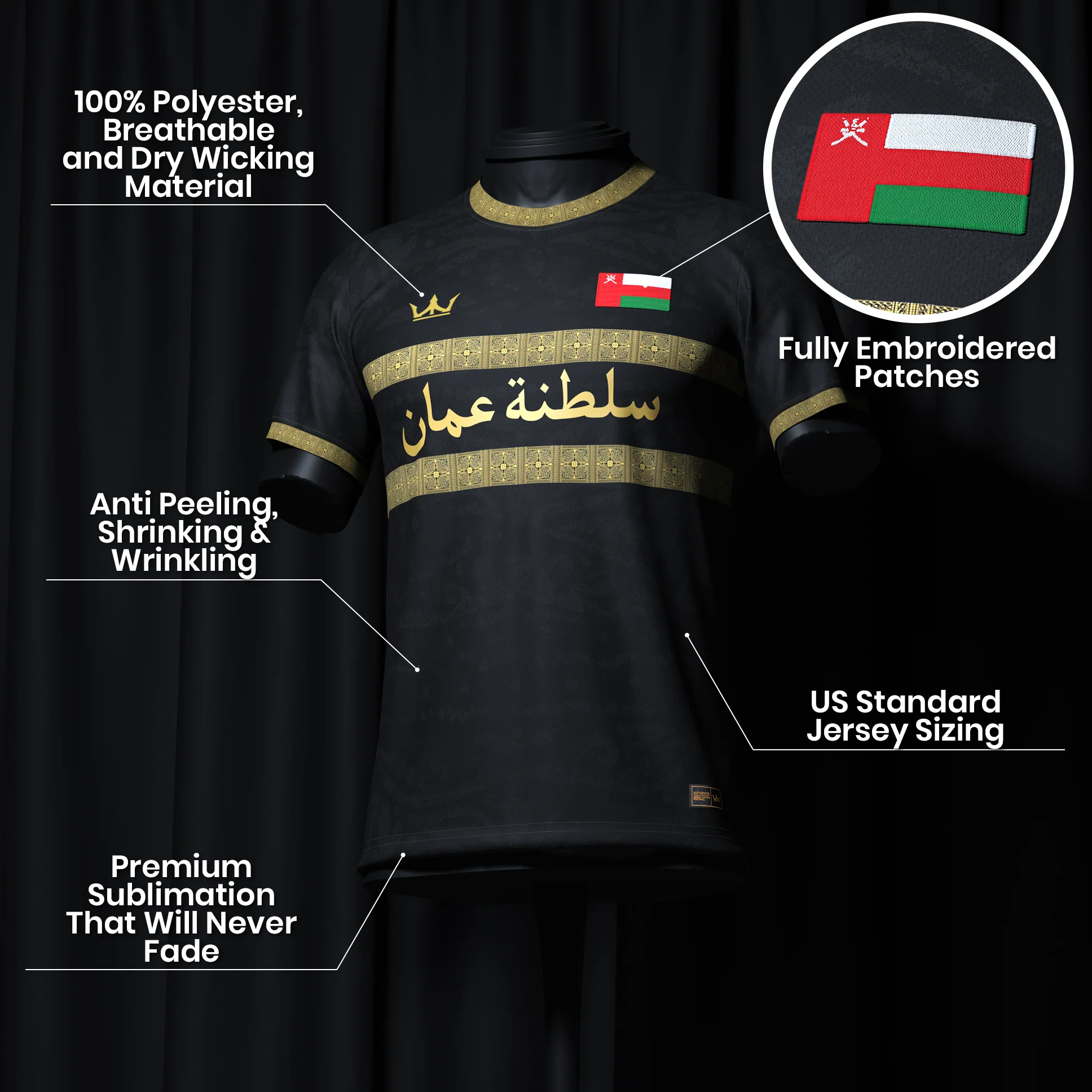 Oman Heritage Custom Football Jersey - Image 6