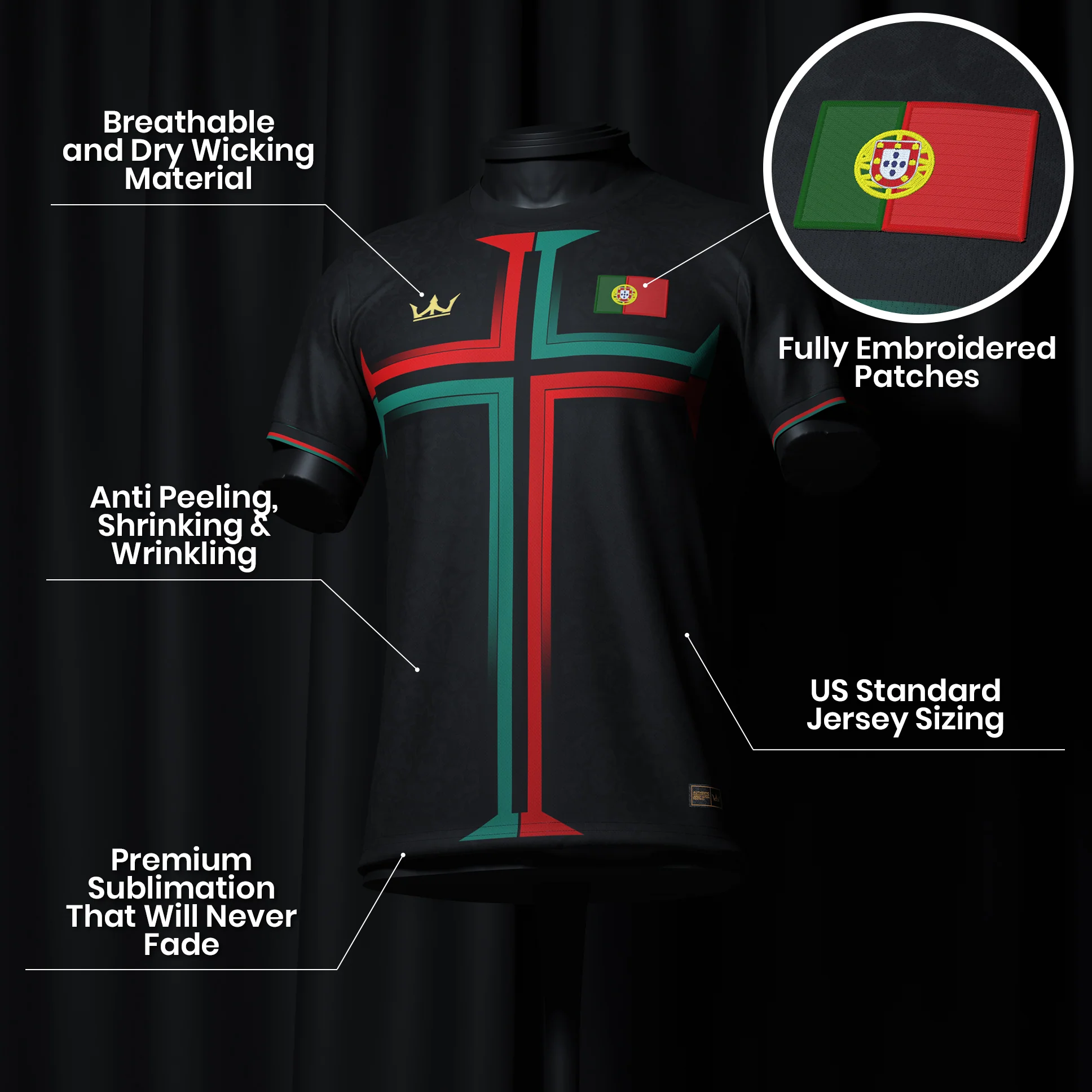 Portugal Heritage Custom Football Jersey - Image 14
