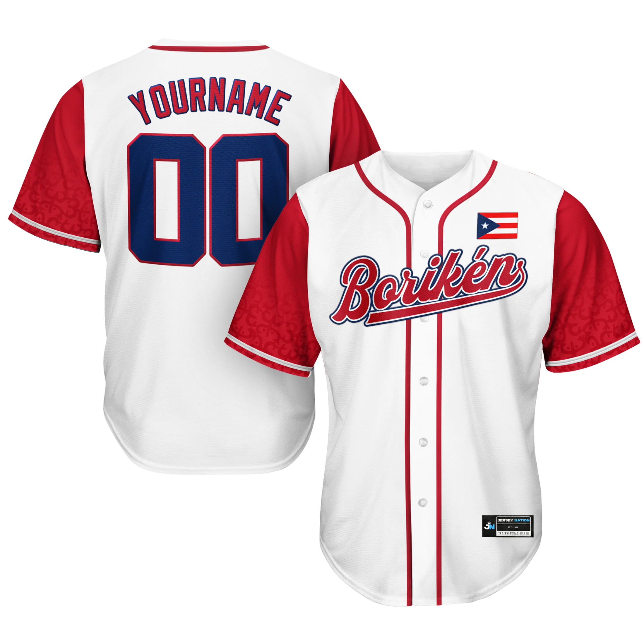 Puerto Rico Heritage Custom Baseball Jersey - Image 10