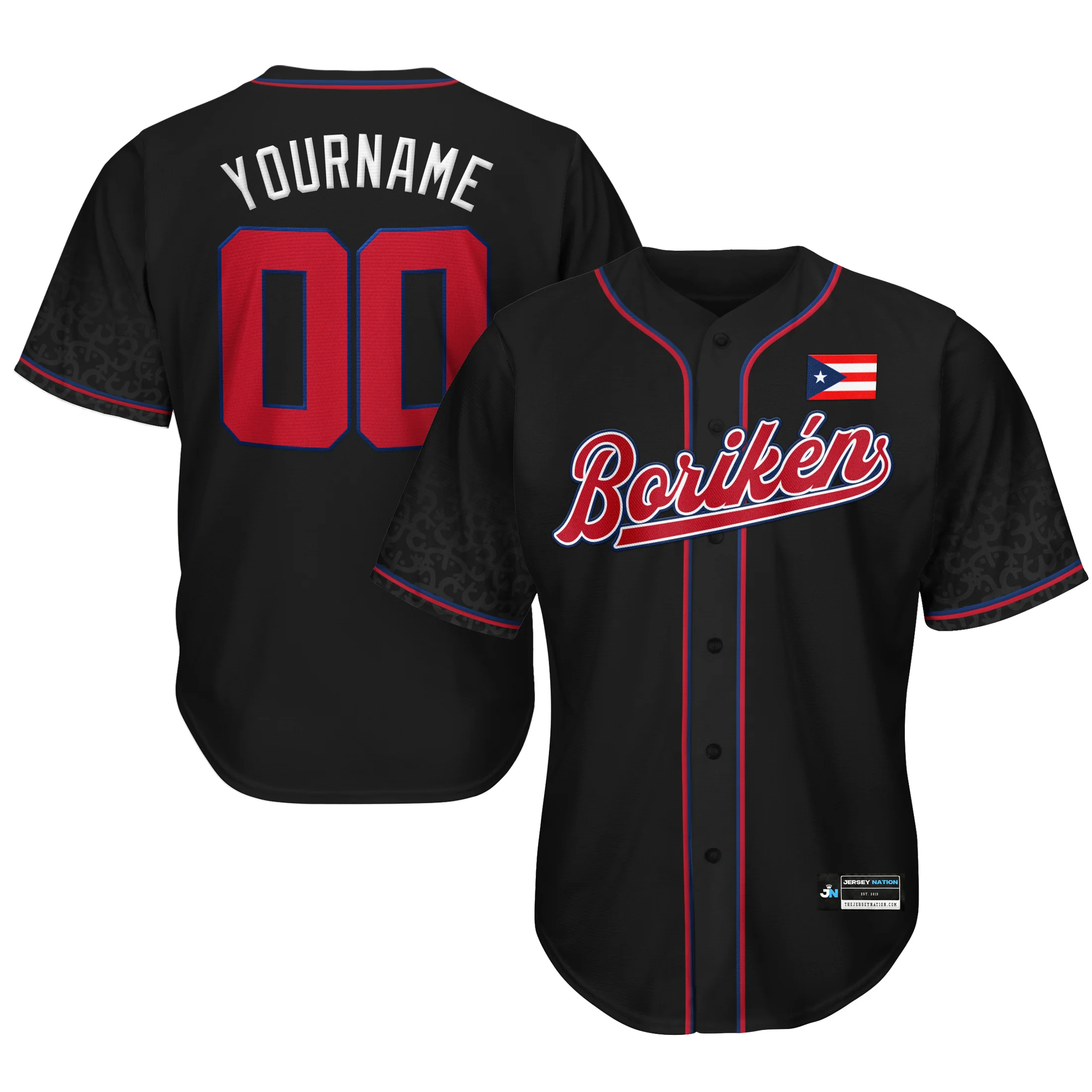 Puerto Rico Heritage Custom Baseball Jersey - Image 17