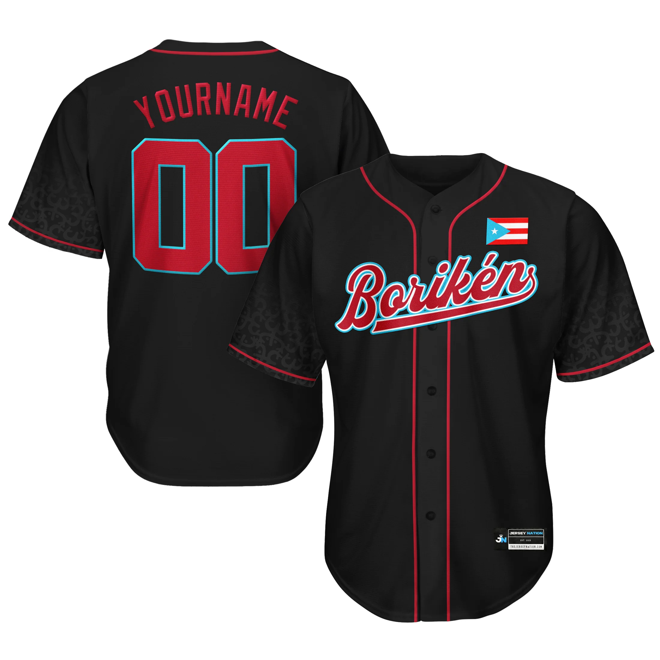Puerto Rico Heritage Custom Baseball Jersey - Image 27