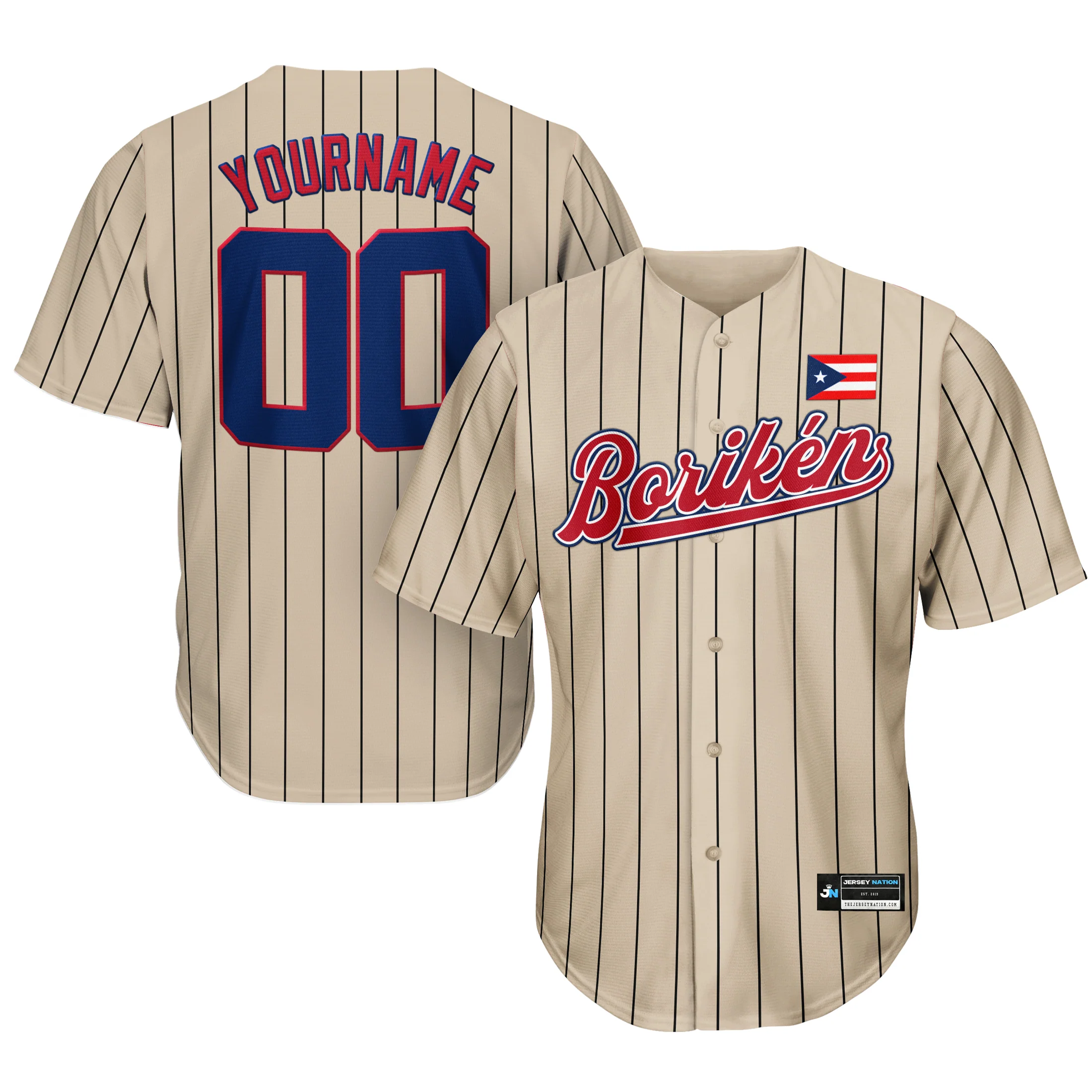 Puerto Rico Heritage Custom Baseball Jersey - Image 32
