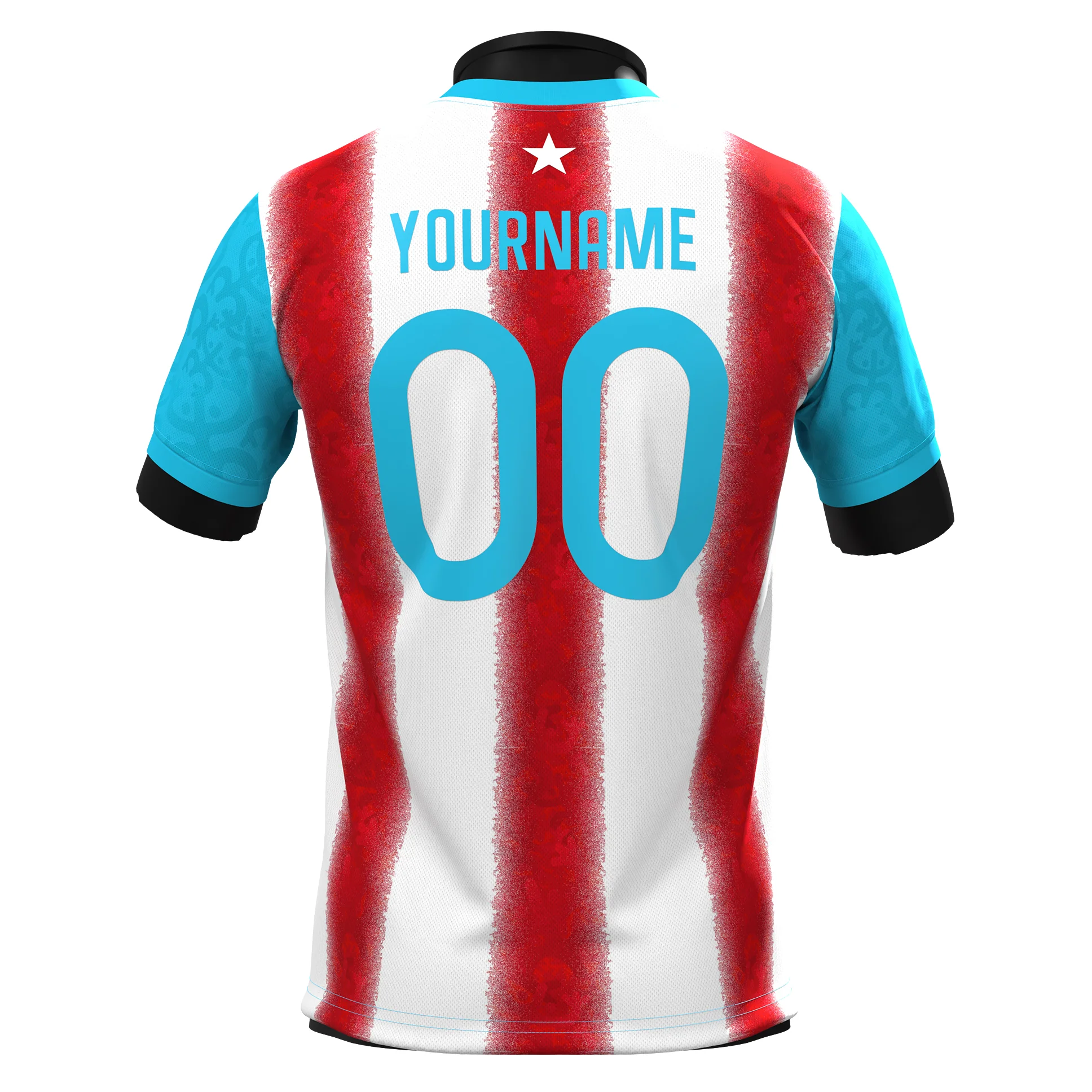 Puerto Rico Heritage Custom Football Jersey - Image 16