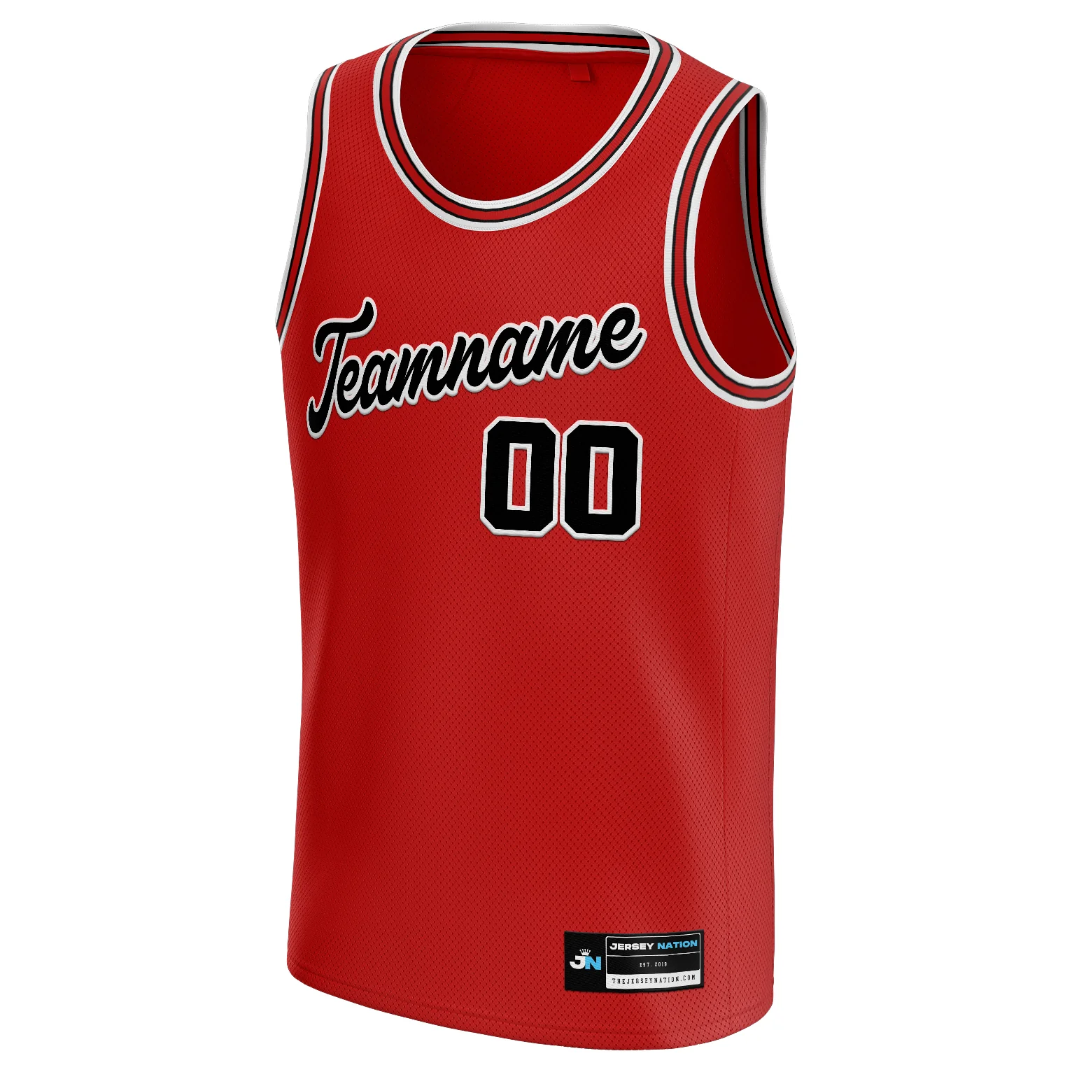 Red Black-White Custom Basketball Jersey - Image 4