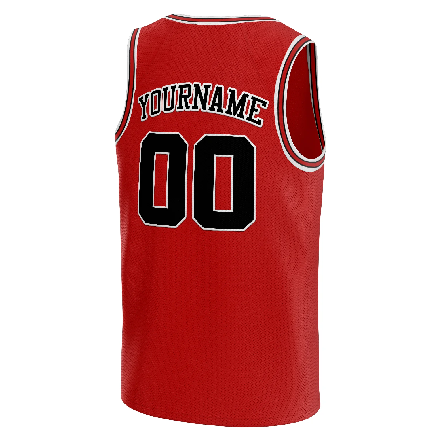 Red Black-White Custom Basketball Jersey - Image 5