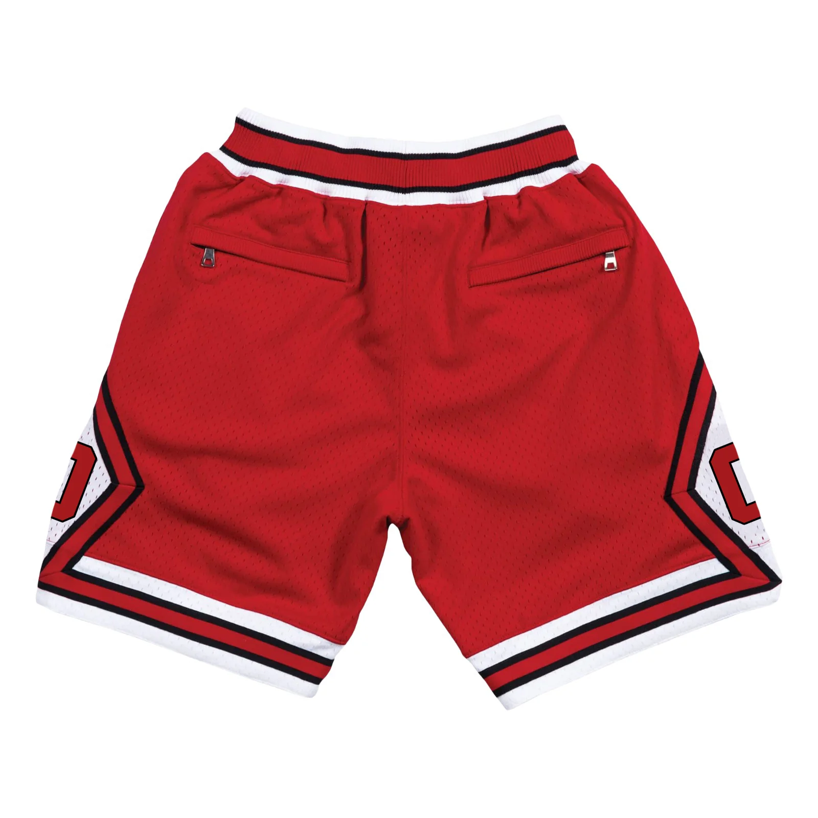 Red Black-White Custom Basketball Shorts - Image 2