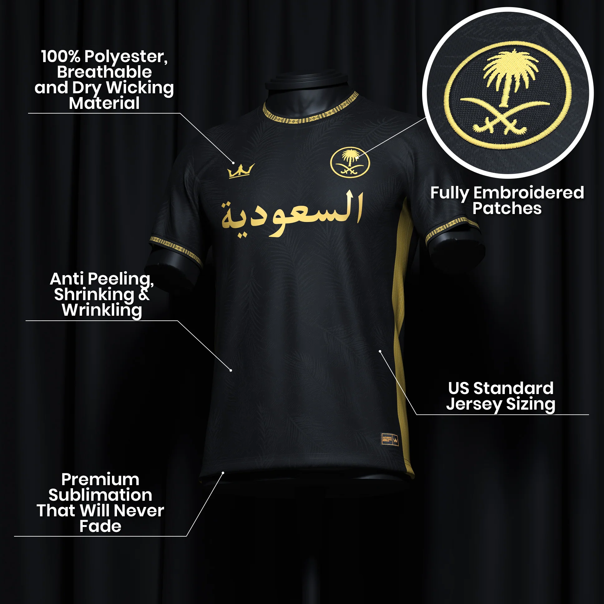 Saudi Arabia Heritage Custom Football Jersey - Image 15