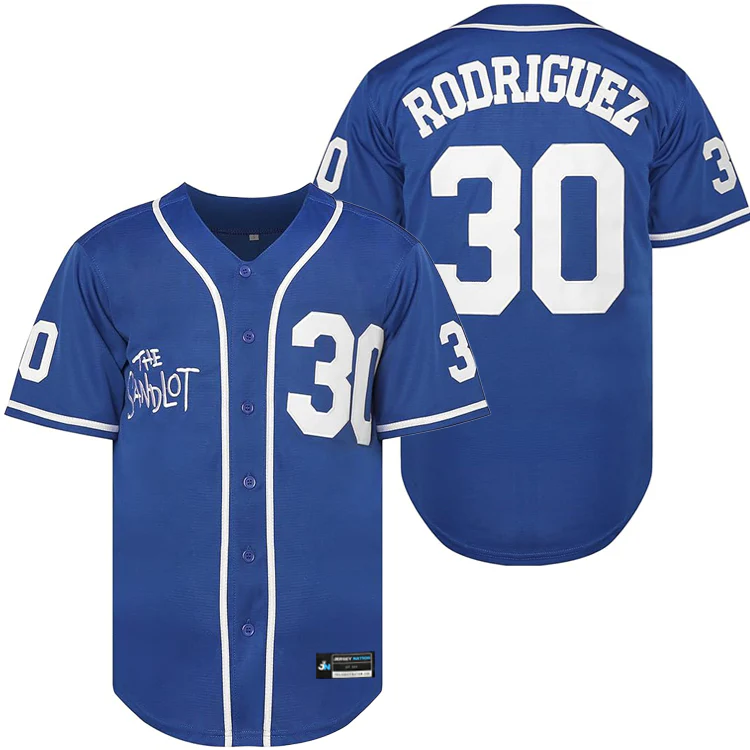 The Sandlot Benny 'The Jet' Rodriguez Baseball Jersey - Image 9