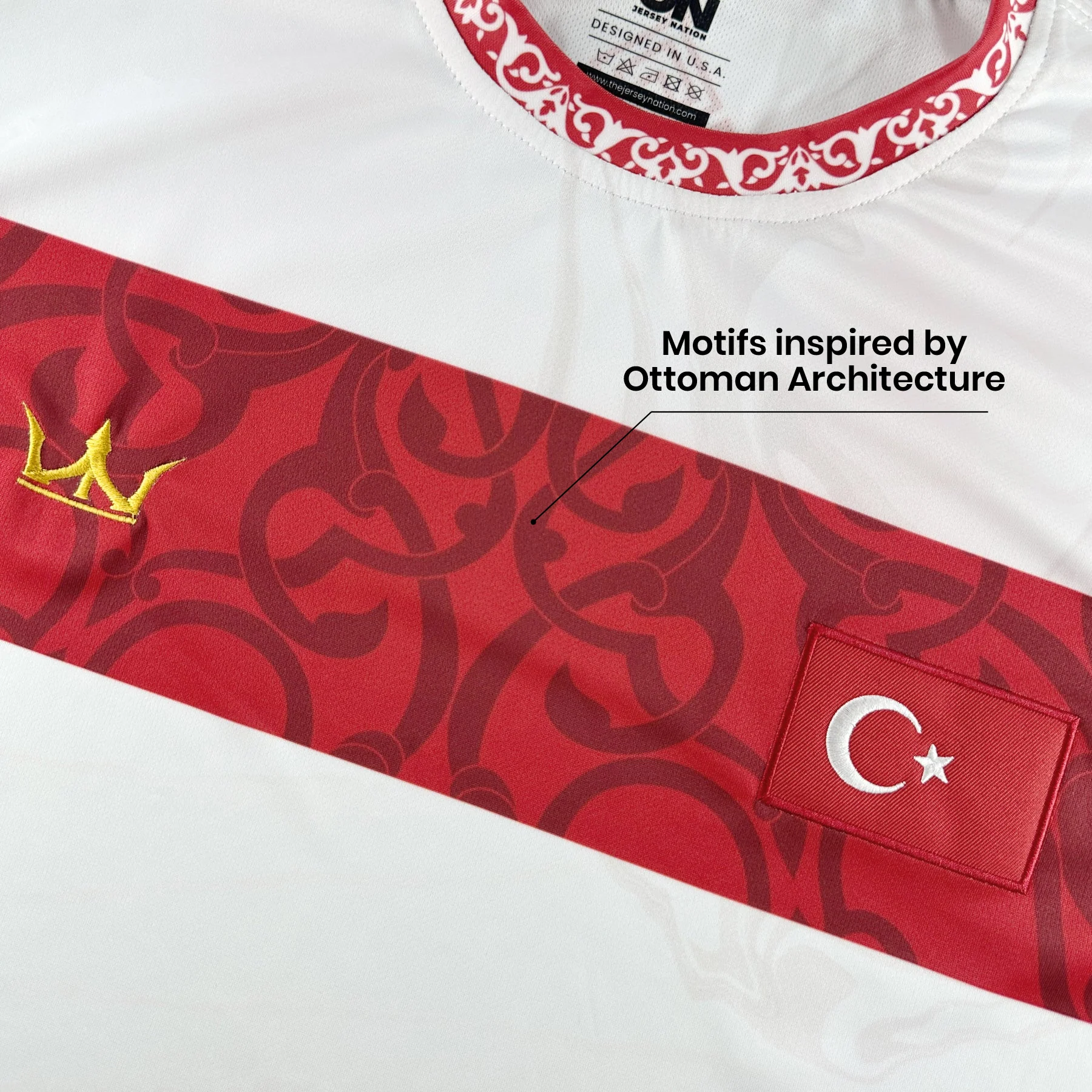 Türkiye Heritage Custom Football Jersey - Image 7