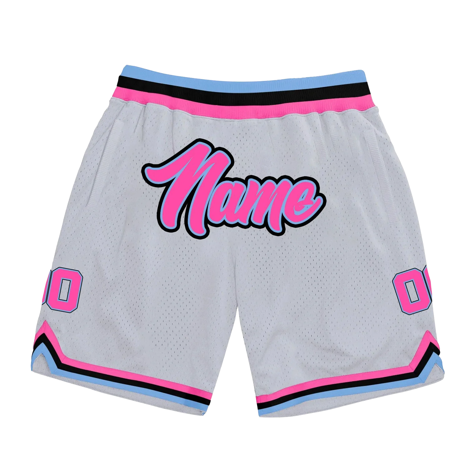 White Vice City Custom Basketball Shorts