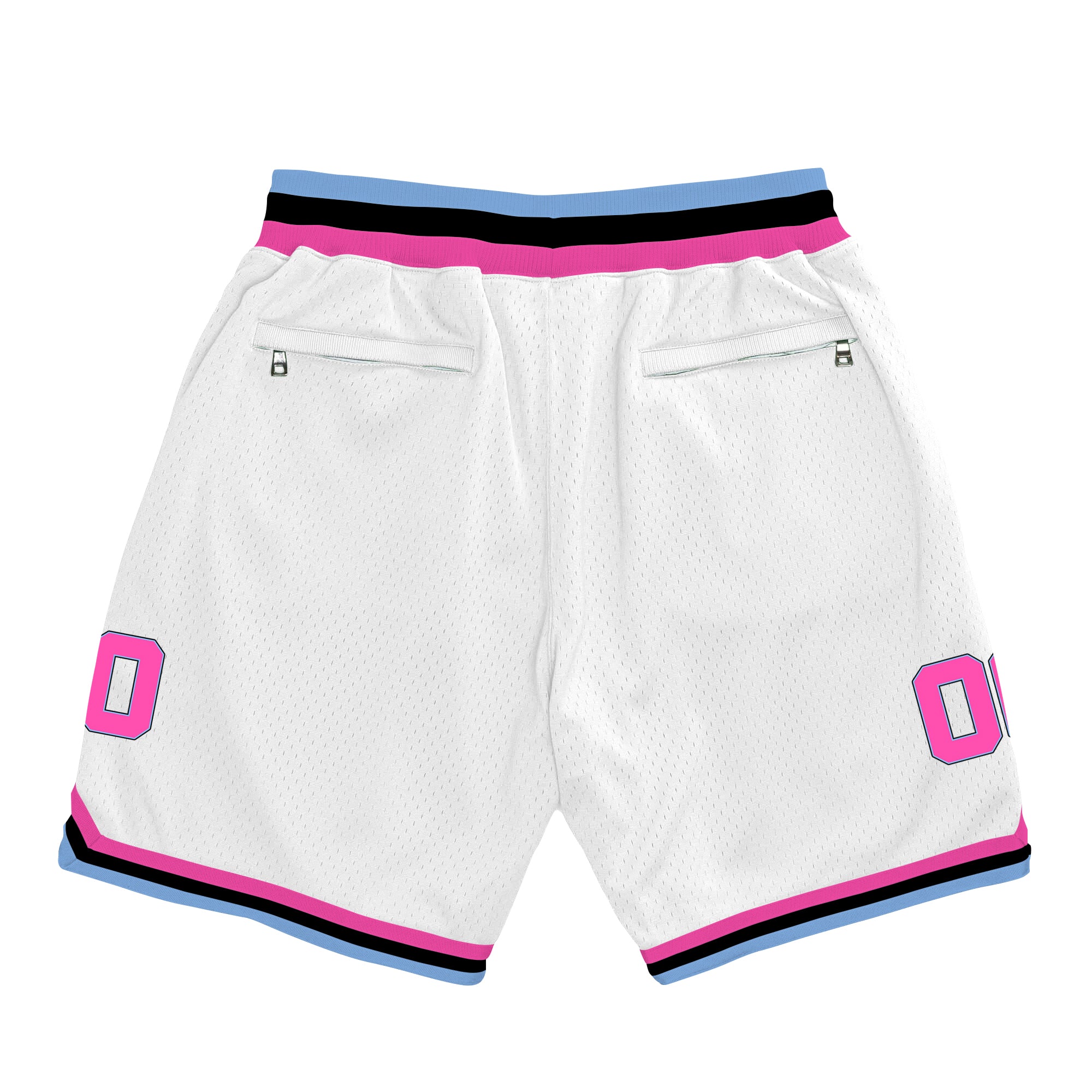 White Vice City Custom Basketball Shorts - Image 2